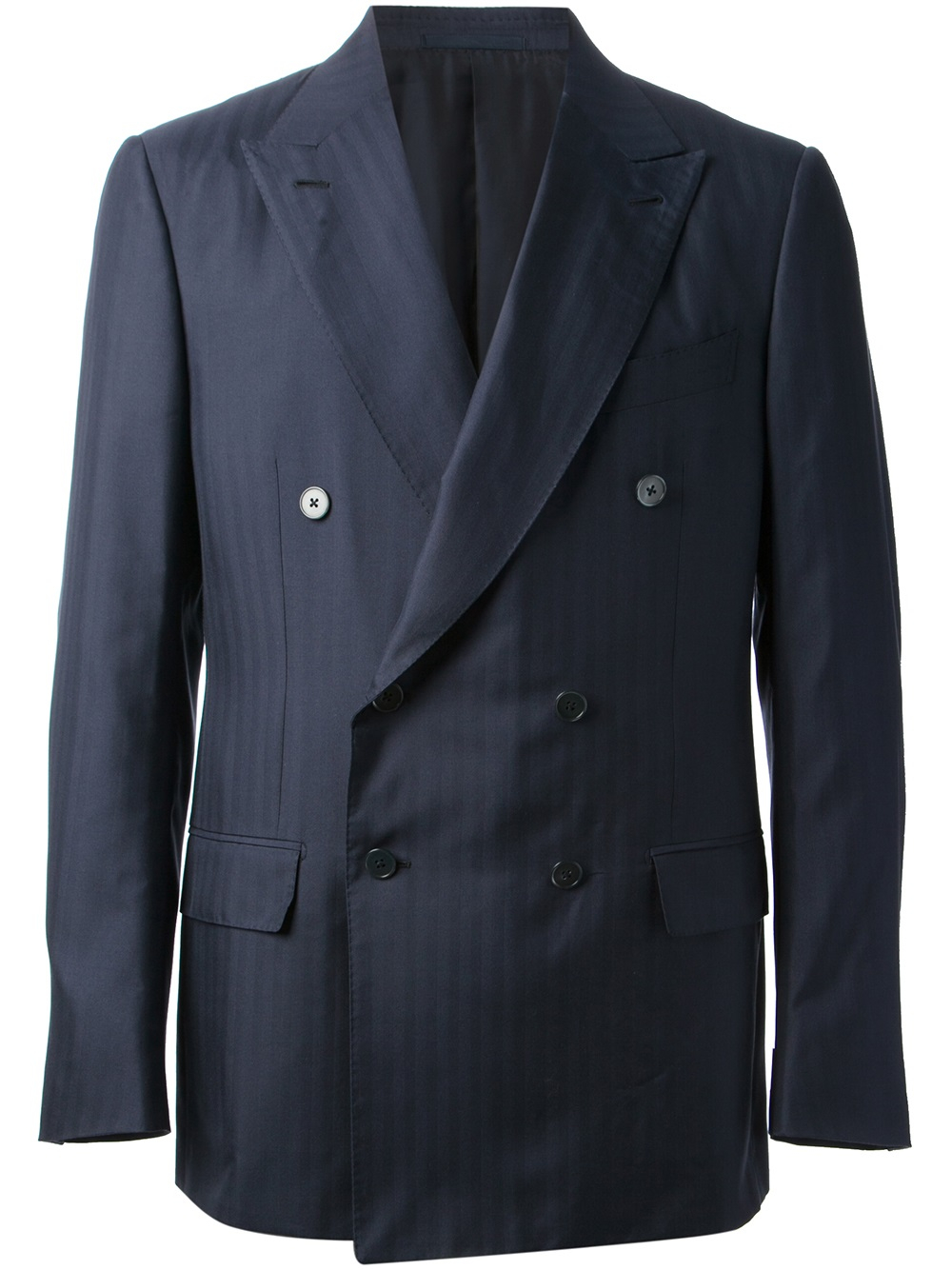 Ermenegildo Zegna Double Breasted Suit in Blue for Men - Lyst