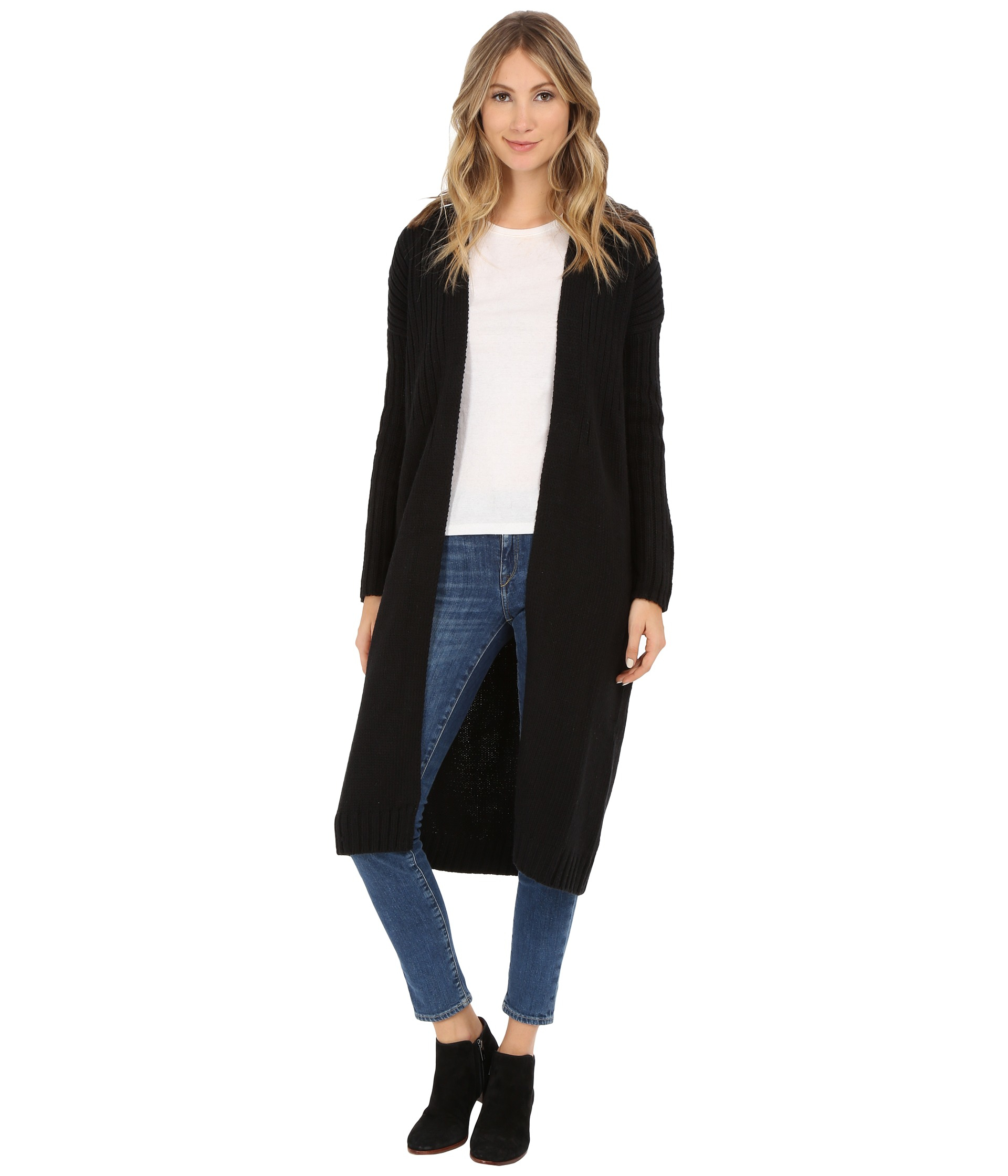 Bench Standtall Long Cardigan In Black Lyst