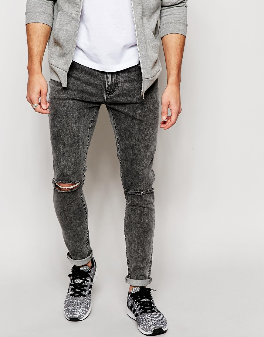 acid wash black jeans mens