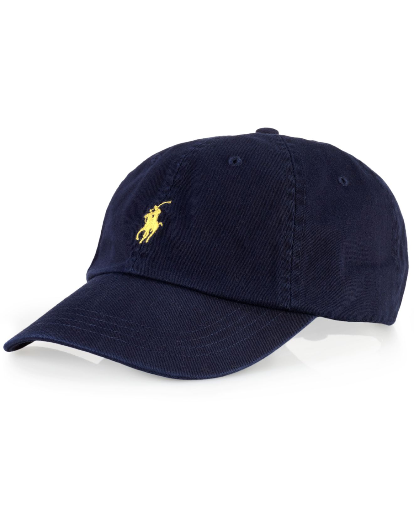 blue polo cap