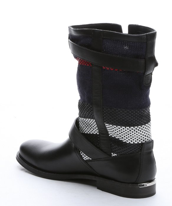 Black motorcycle booties Motorcycle Boot Black 11