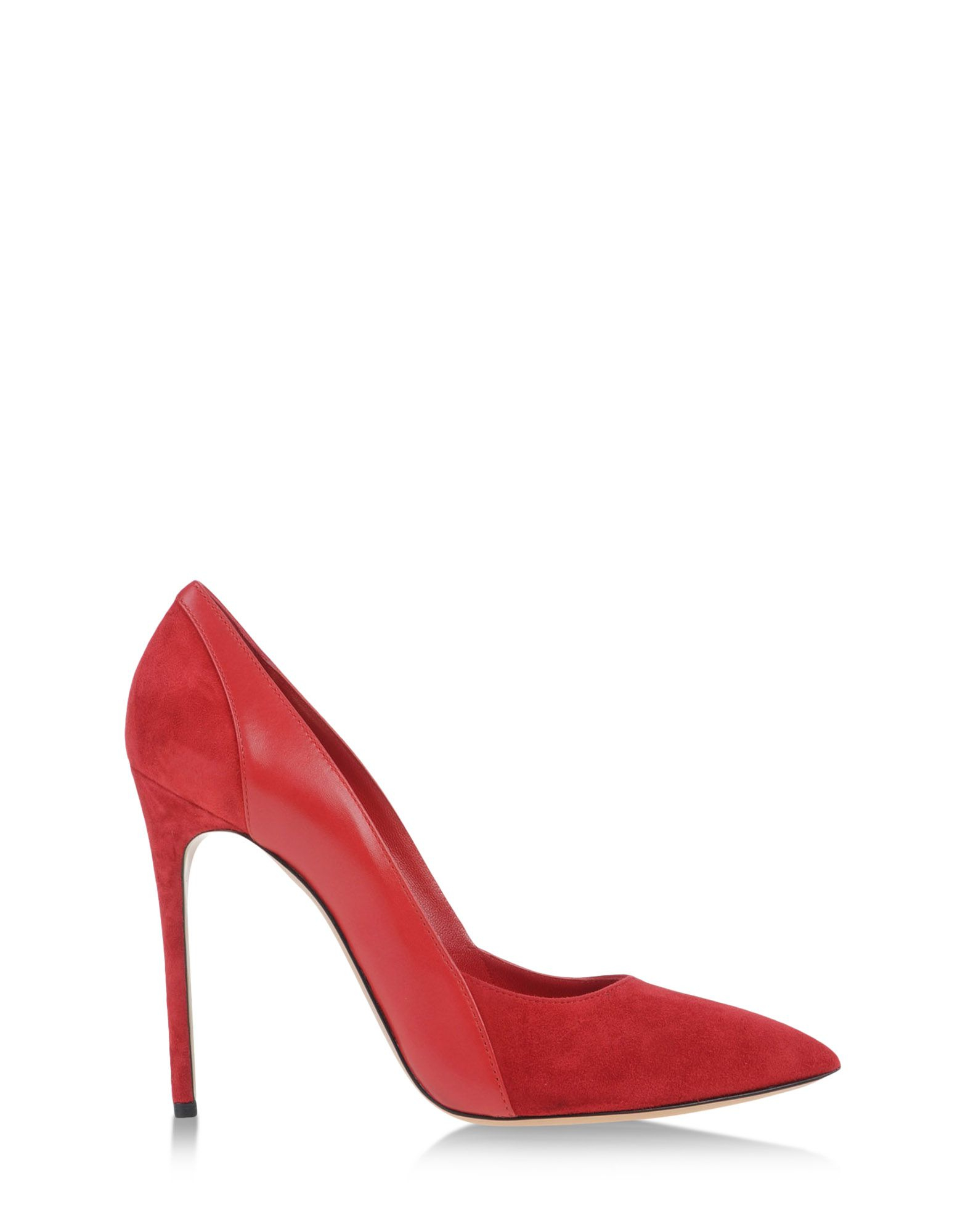 Casadei Closed-Toe Slip-Ons in Red | Lyst