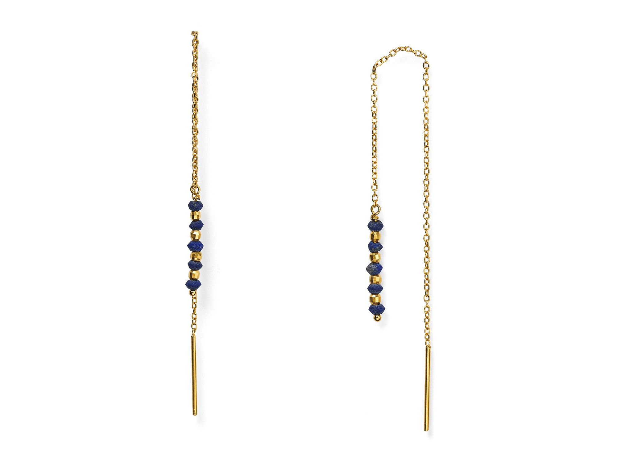 Chan Luu Lapis Threader Earrings In Metallic Lyst Gallery