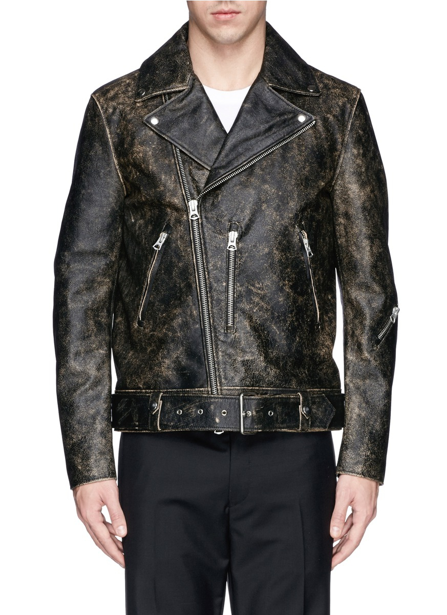 acne nate leather jacket