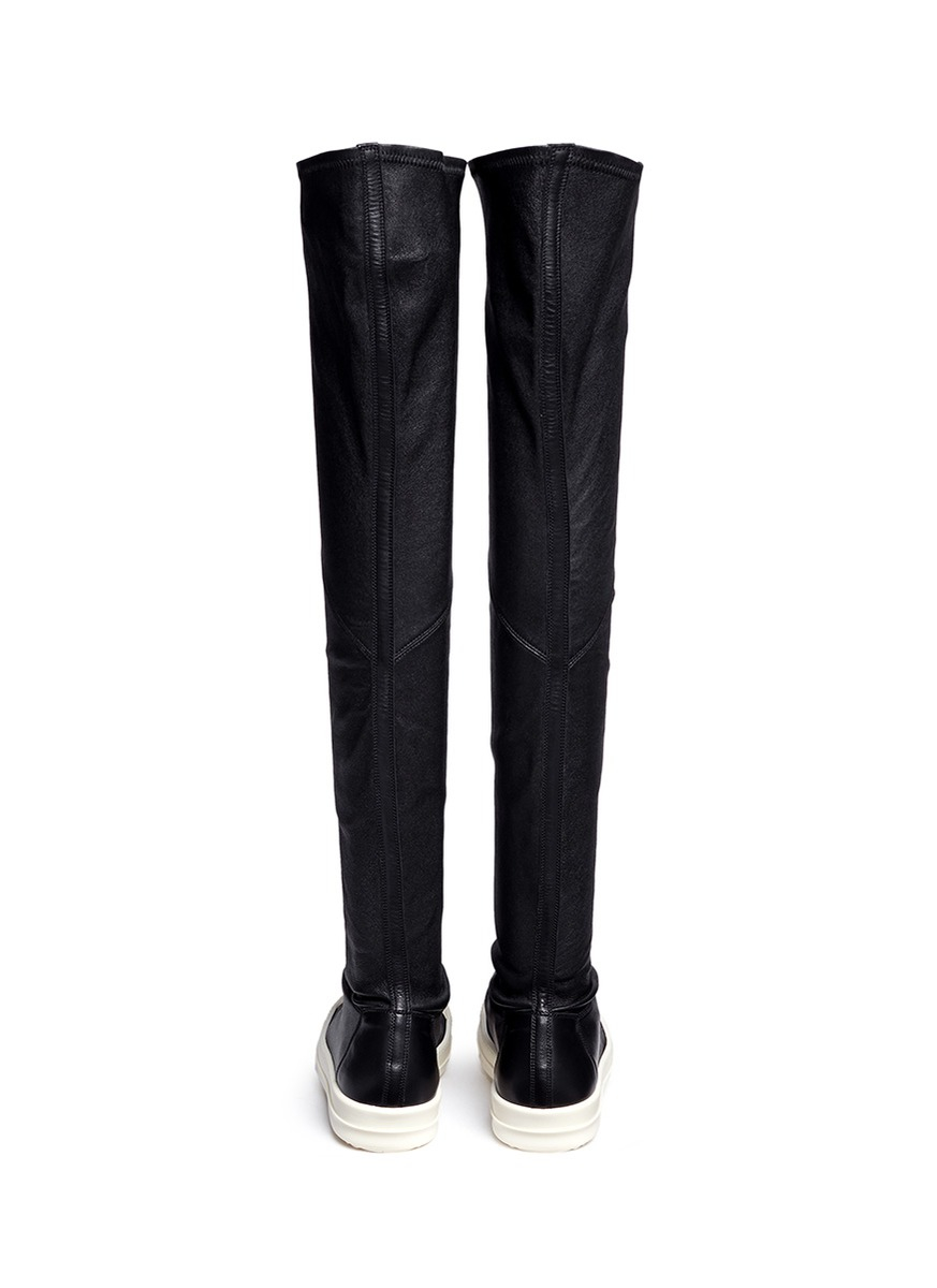 rick owens leather ramones high