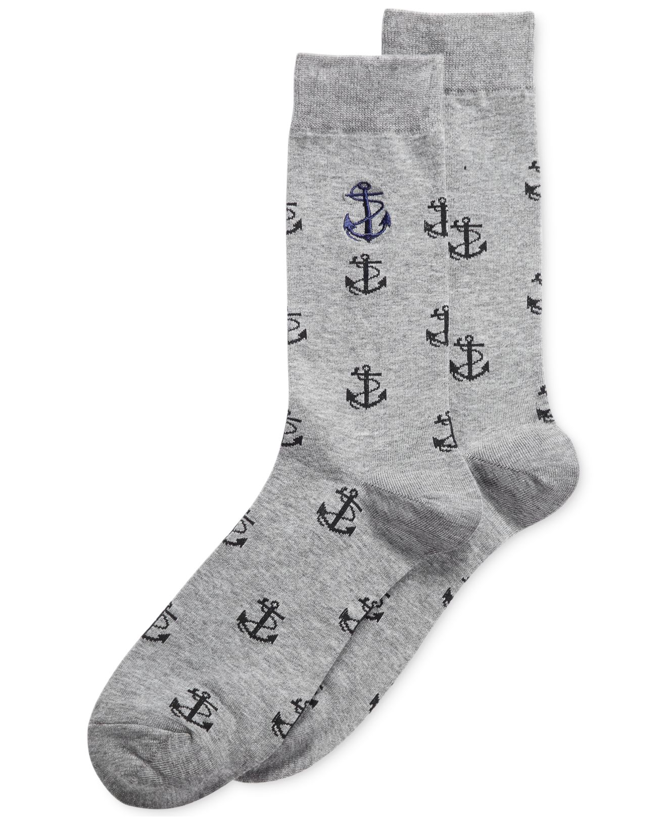 Lyst Sperry topsider Mens Textured Anchor Crew Socks in Gray for Men