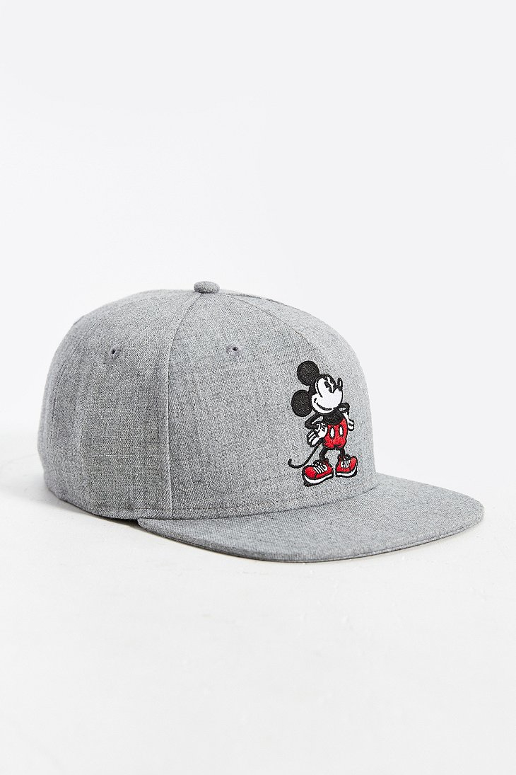 Vans Mickey Mouse Snapback Hat in Gray for Men | Lyst