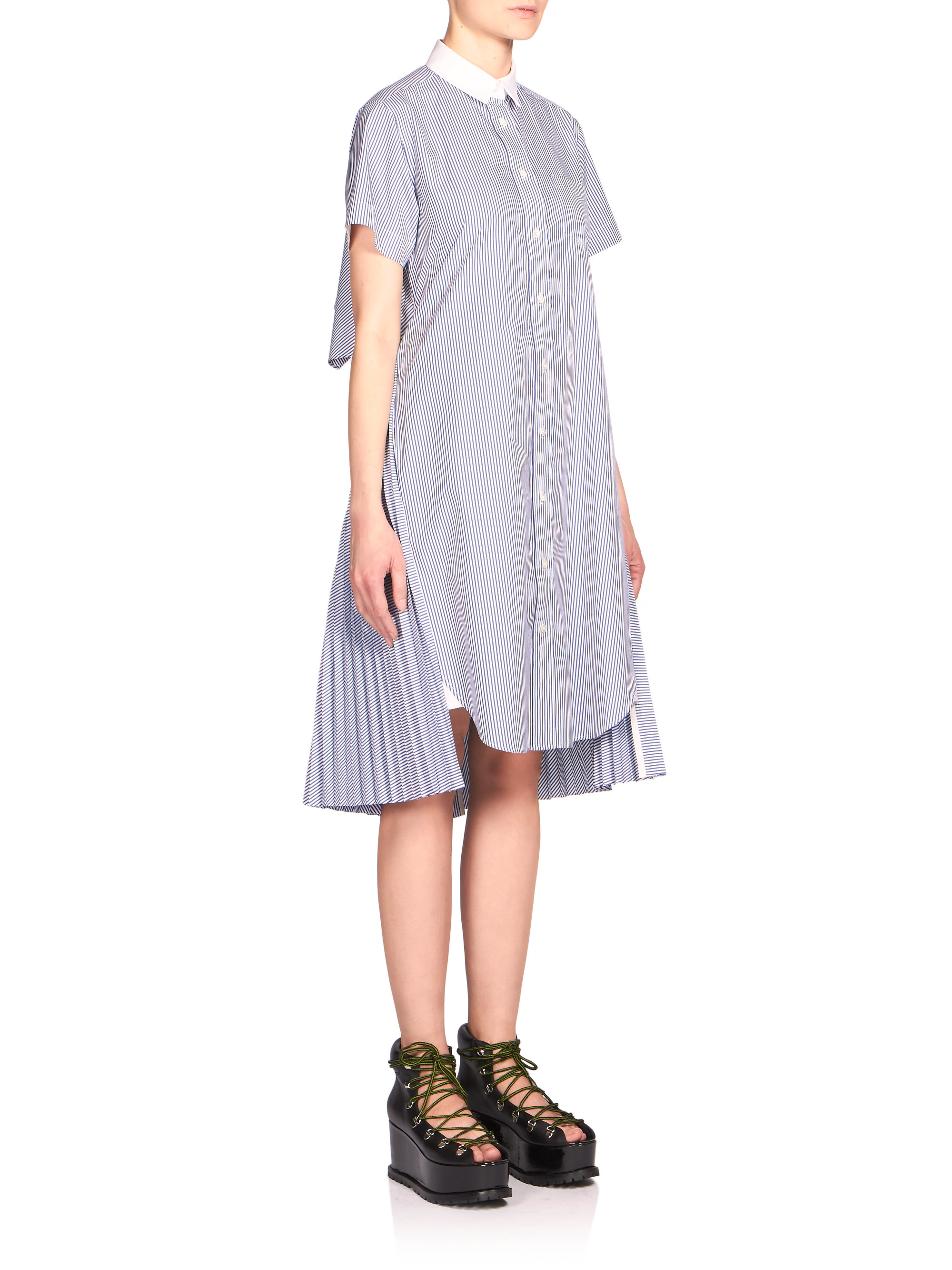 sacai shirt dress