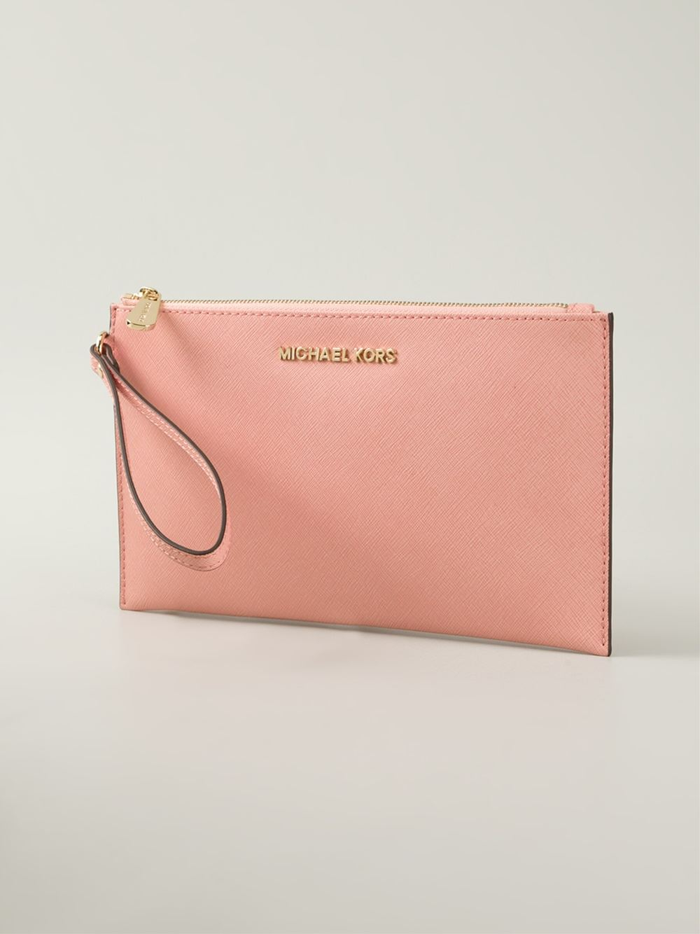 MICHAEL Michael Kors 'Bedford' Clutch Bag in Pink & Purple (Pink) Lyst