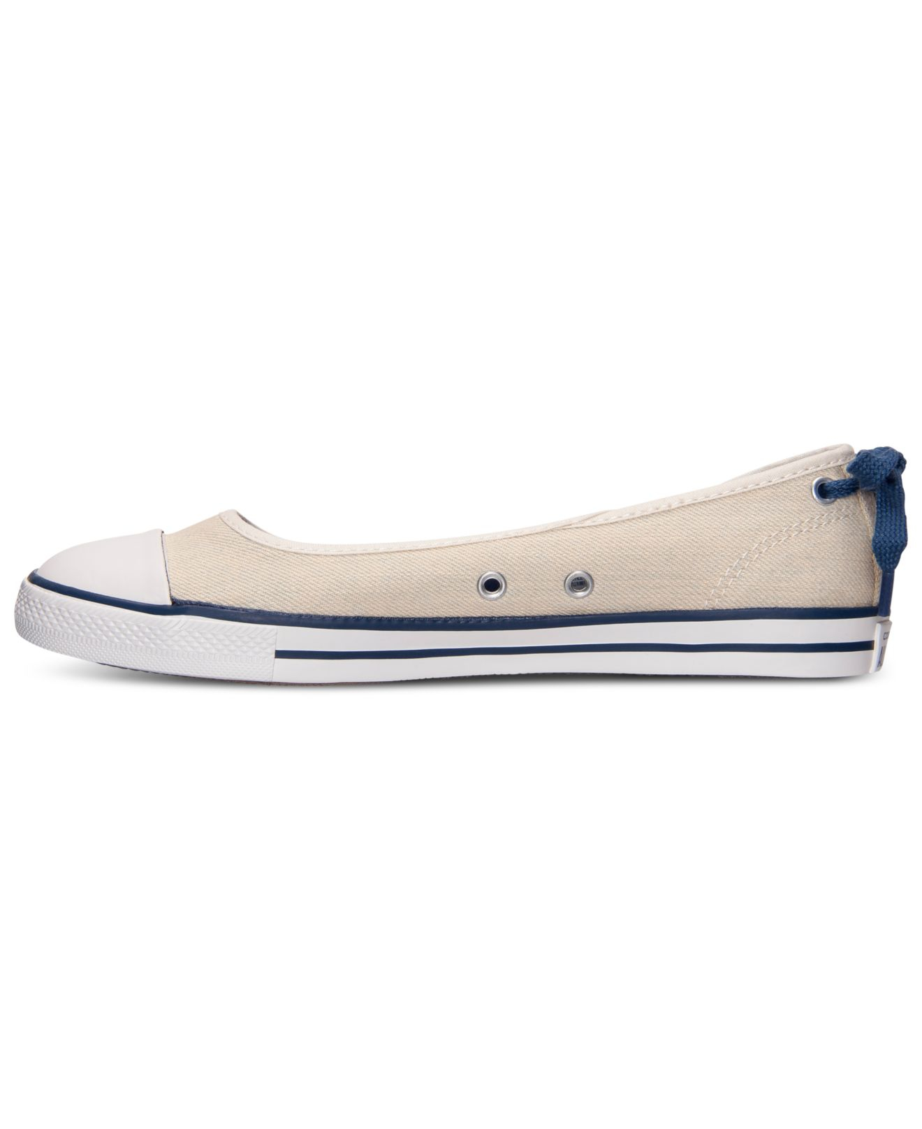 Converse Women'S Chuck Taylor Dainty Ballerina Casual Sneakers From Finish  Line in Natural | Lyst