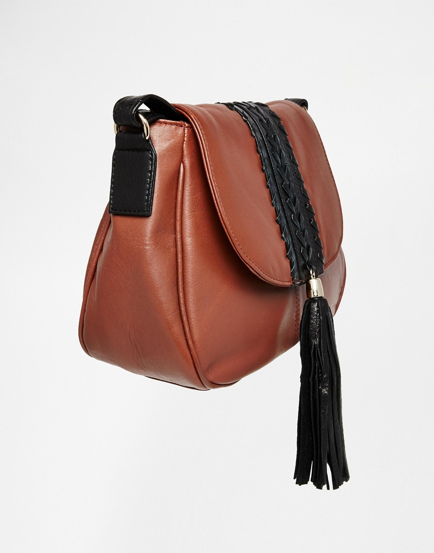 Urbancode Leather Saddle Bag - Lyst