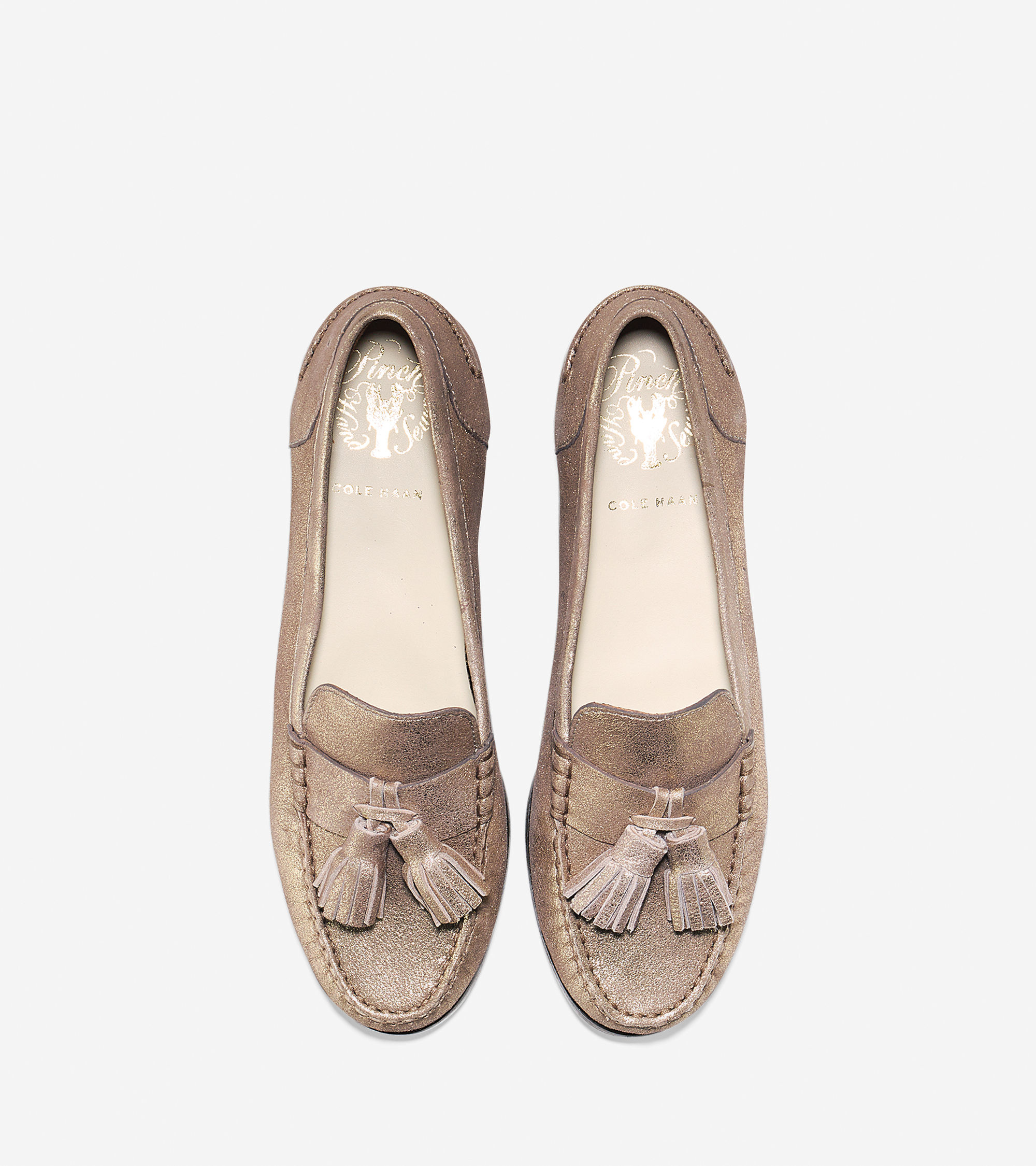 cole haan pinch tassel saddle tan