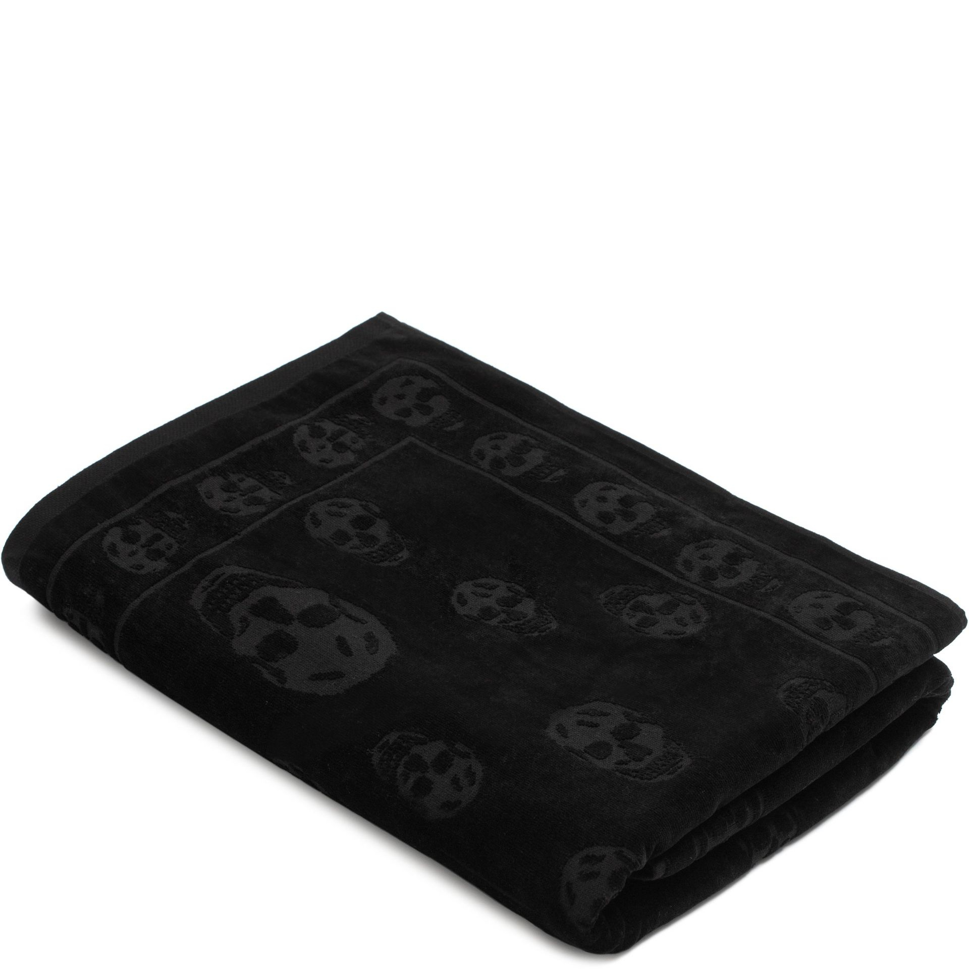 Alexander mcqueen Tonal Skull Towel in Black for Men