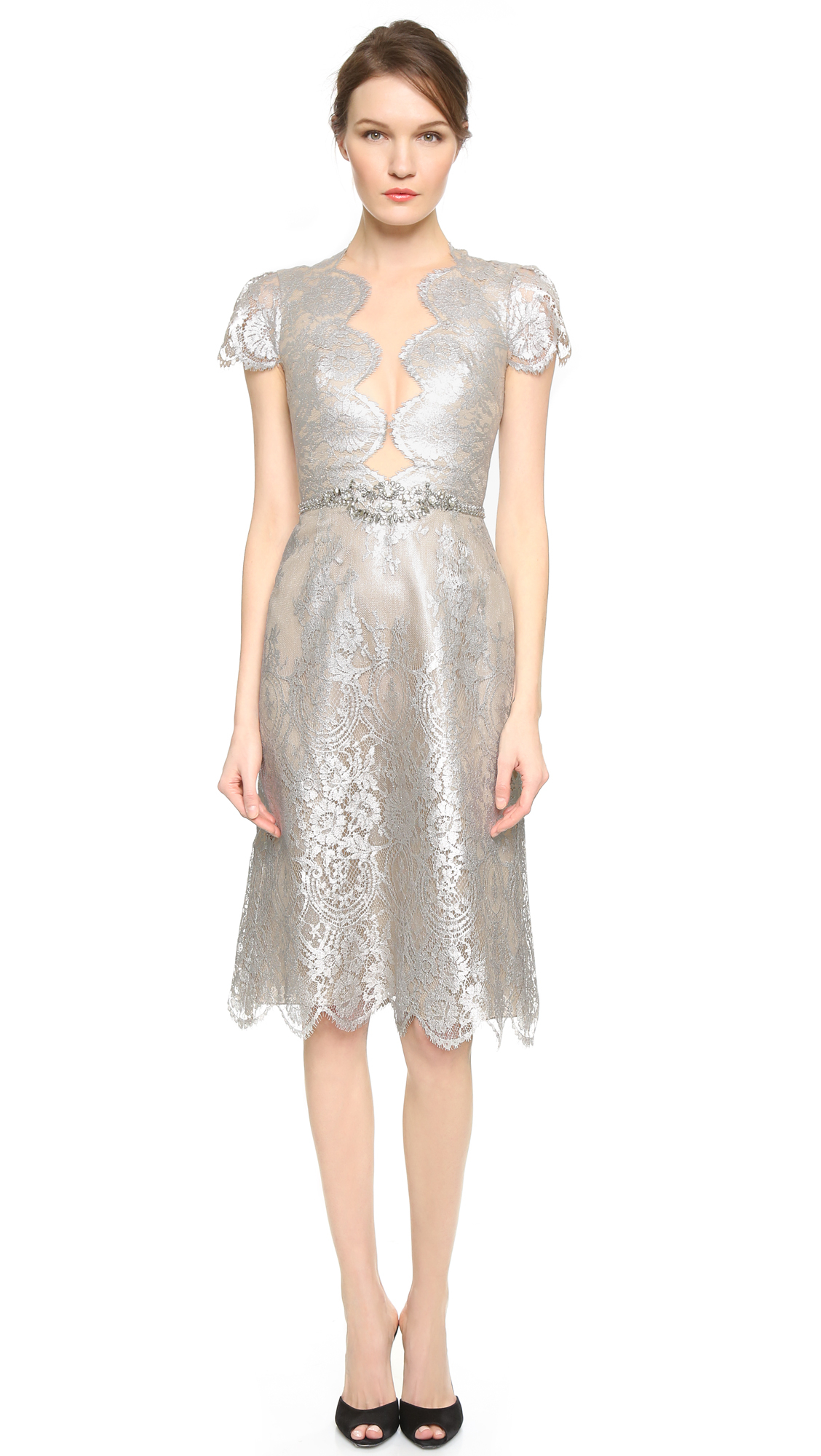 marchesa silver gown