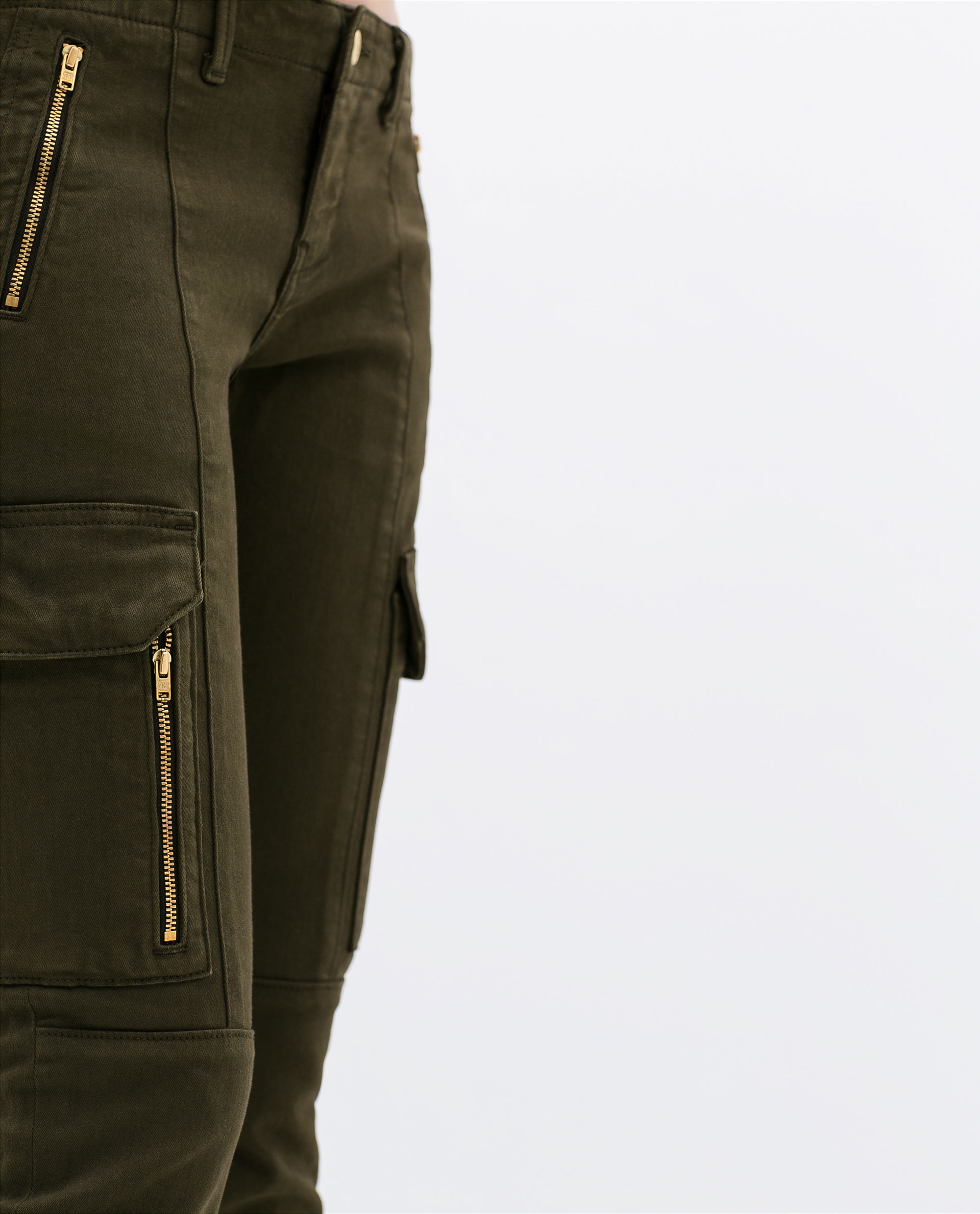 zara button pants