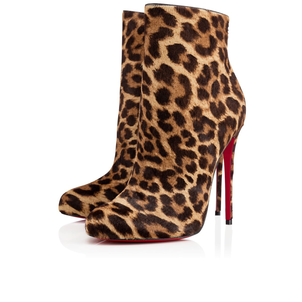 louboutin brown booties