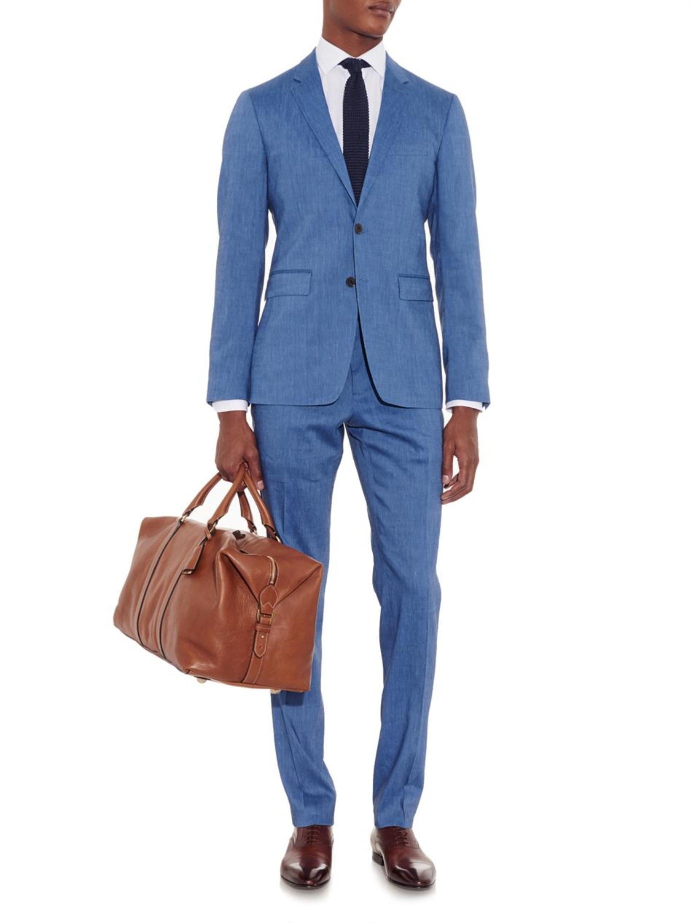 Burberry Stirling Travel Wool-Blend Suit in Blue for Men | Lyst