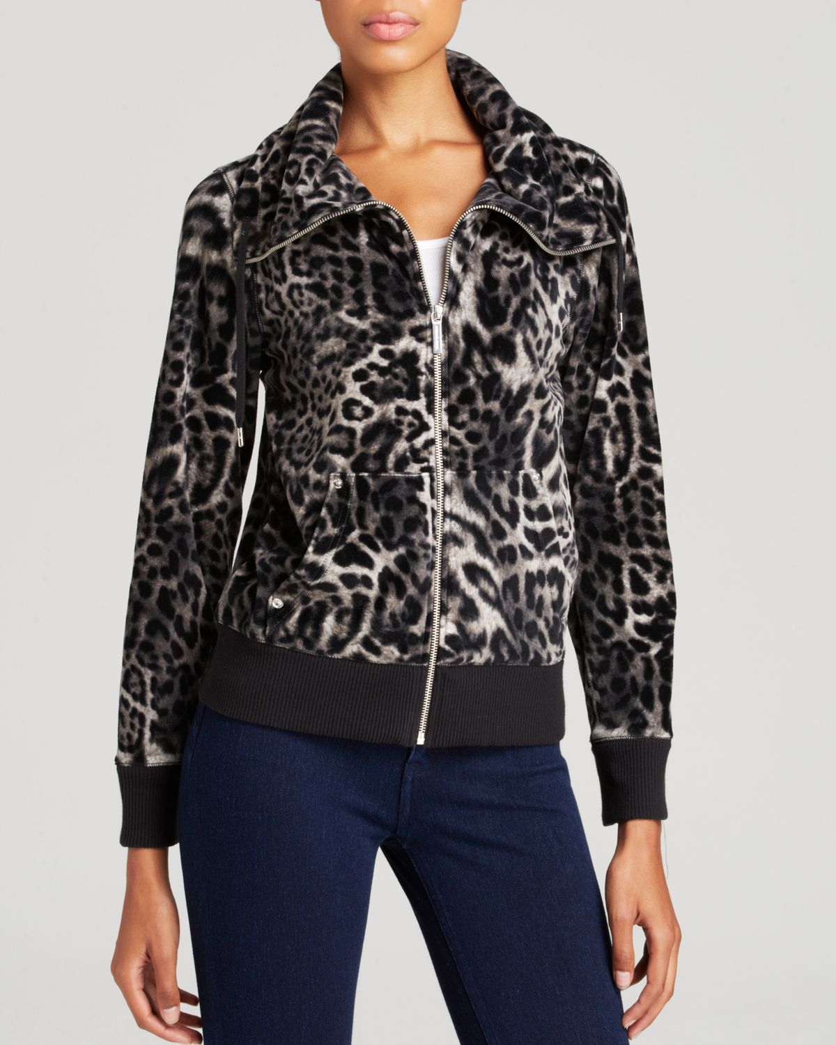 michael kors leopard print jacket