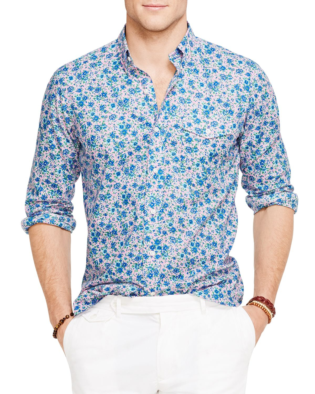 ralph lauren flower shirt