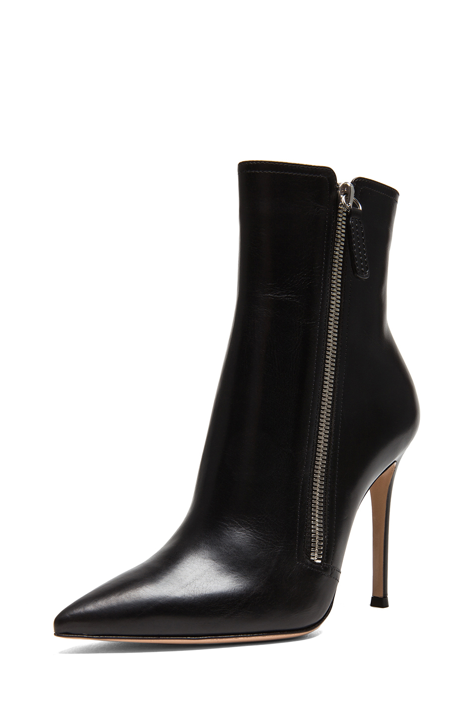 Gianvito Rossi Leather Pointed Ankle 