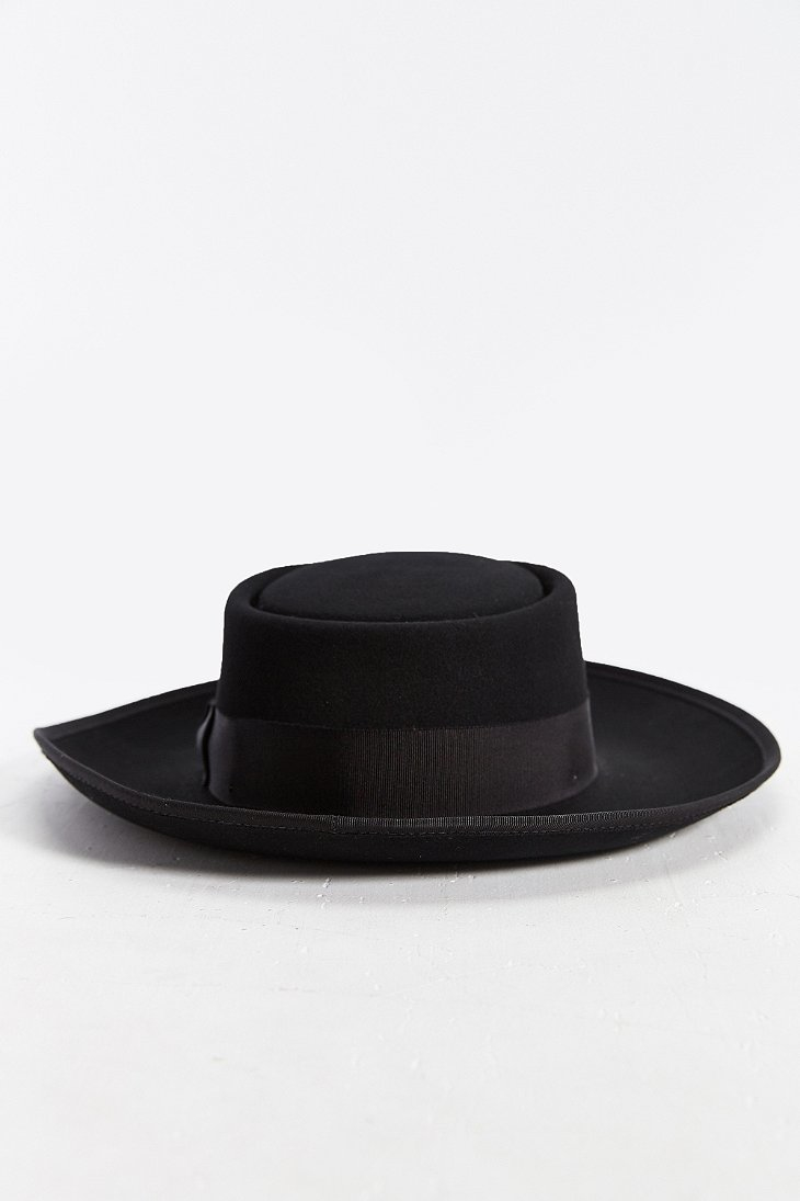 Bailey of Hollywood Cosgrove Wide Brim Pork Pie Hat in Black for Men | Lyst