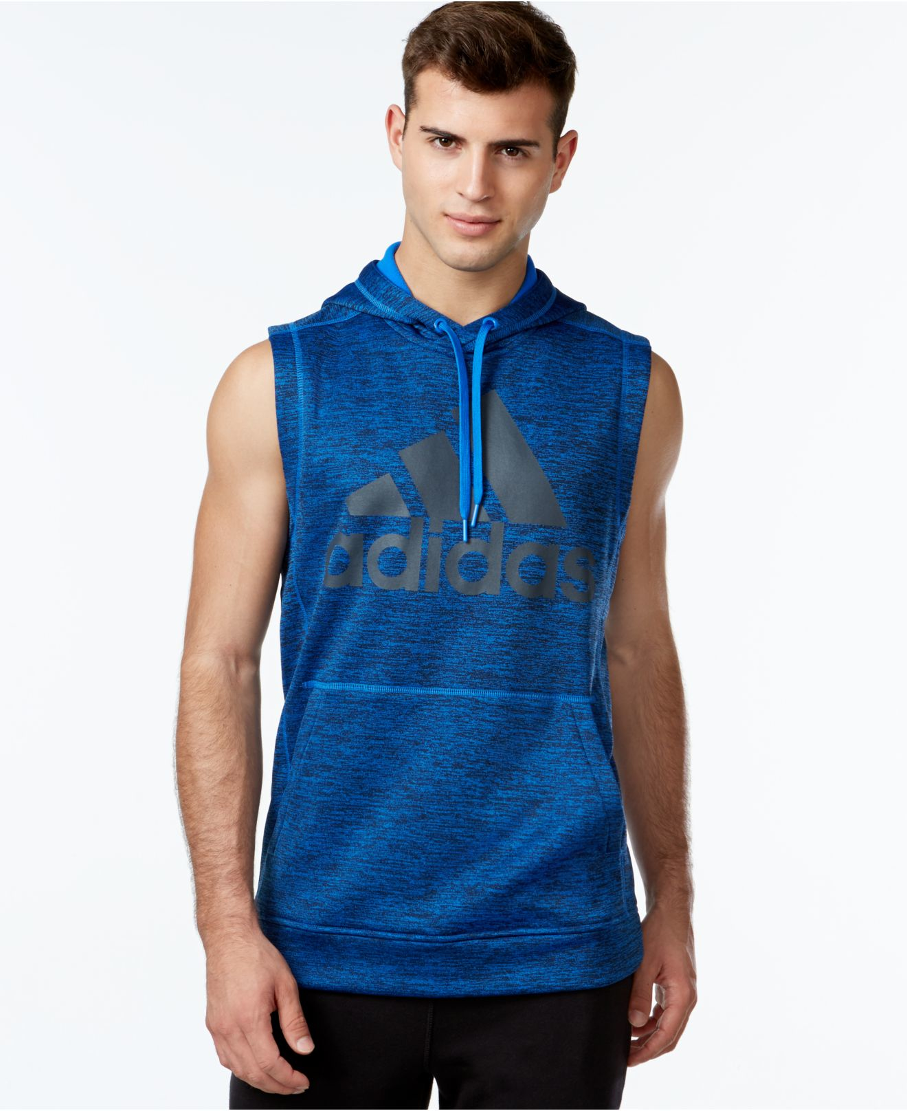 adidas climawarm hoodie blue