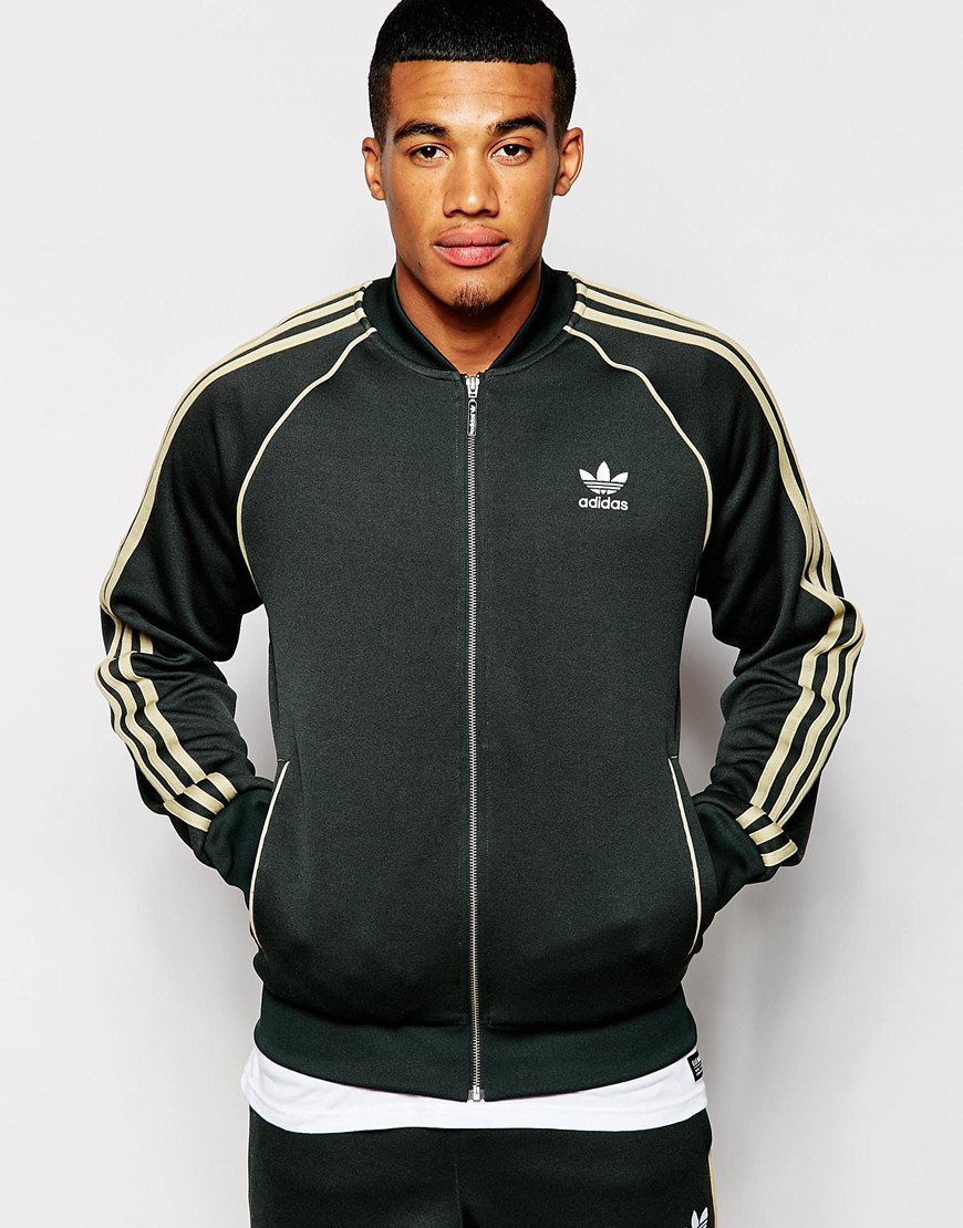 adidas originals superstar jacket green