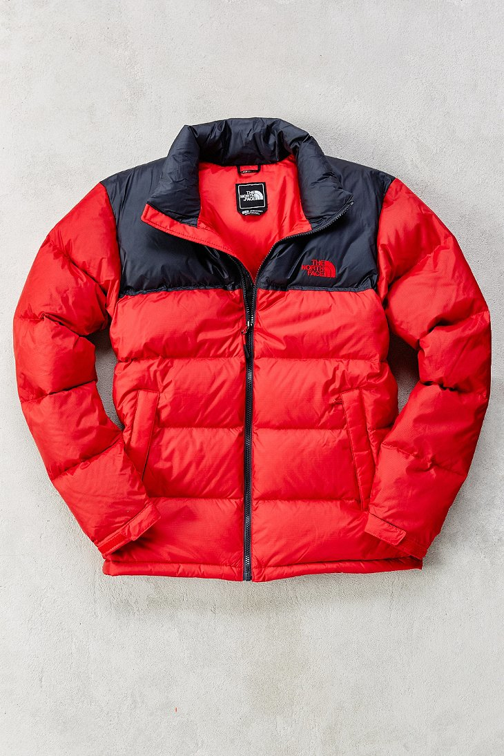 The North Face Synthetic Nuptse Jacket In Red For Men Lyst