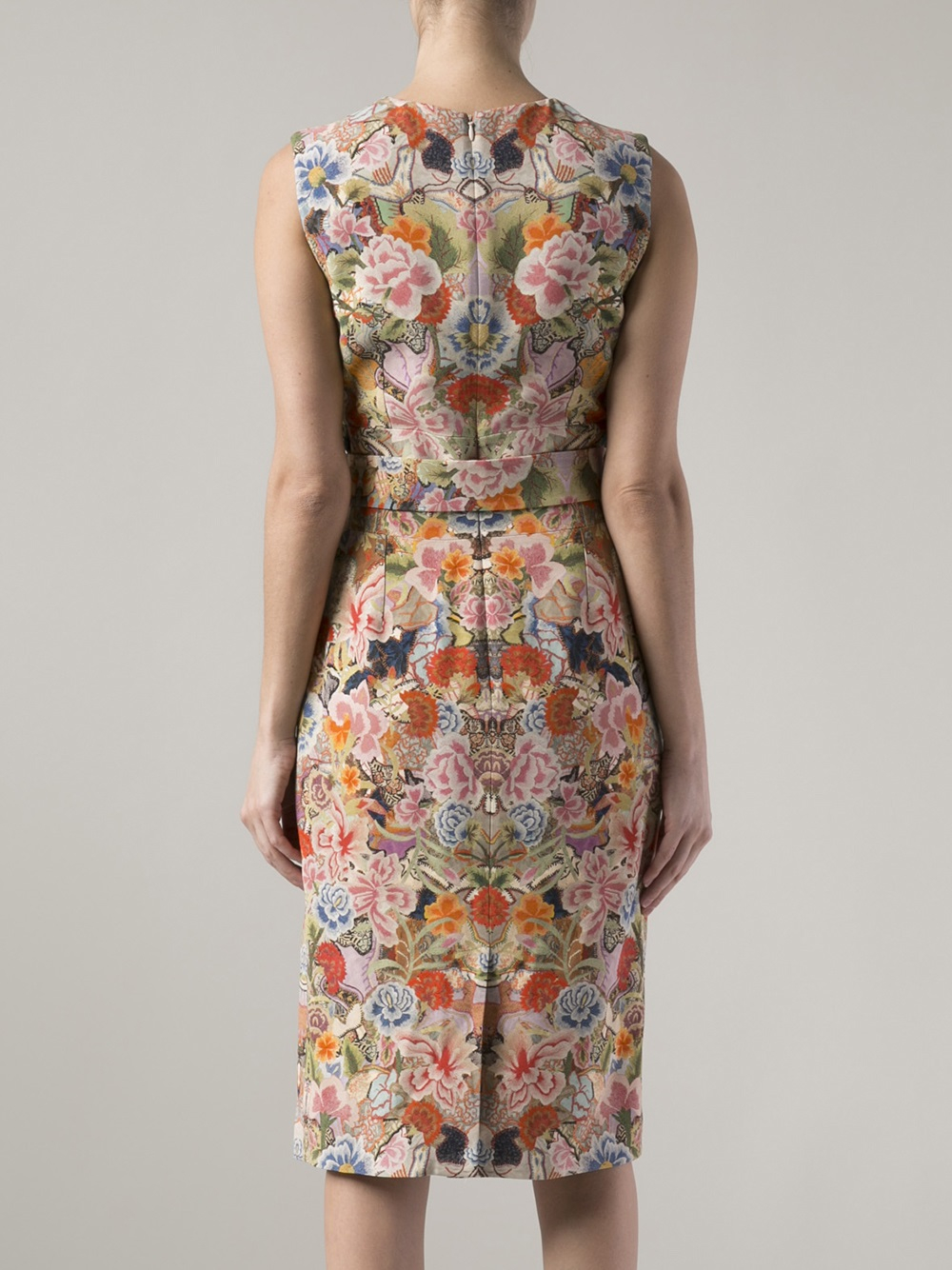 Alexander McQueen Flower Print Dress Lyst