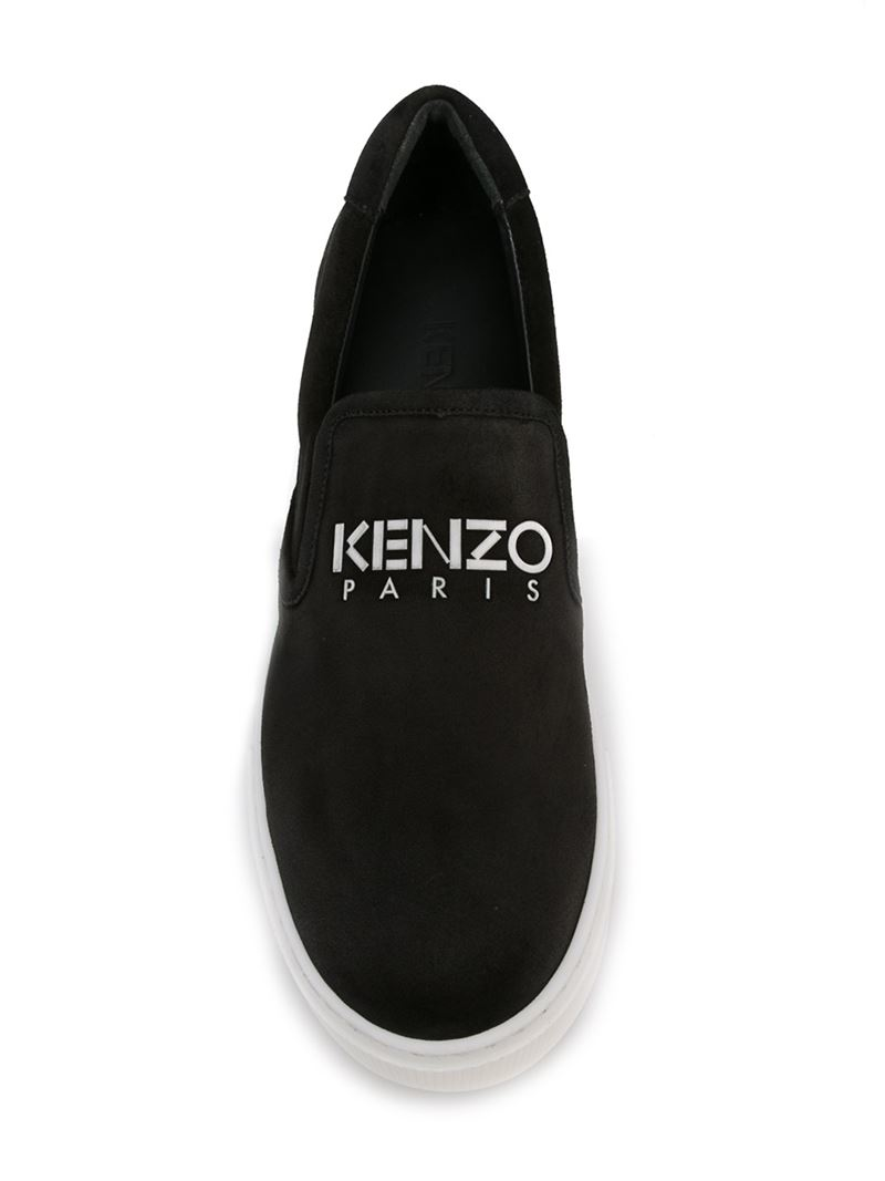 KENZO Paris Sneakers in Black - Lyst