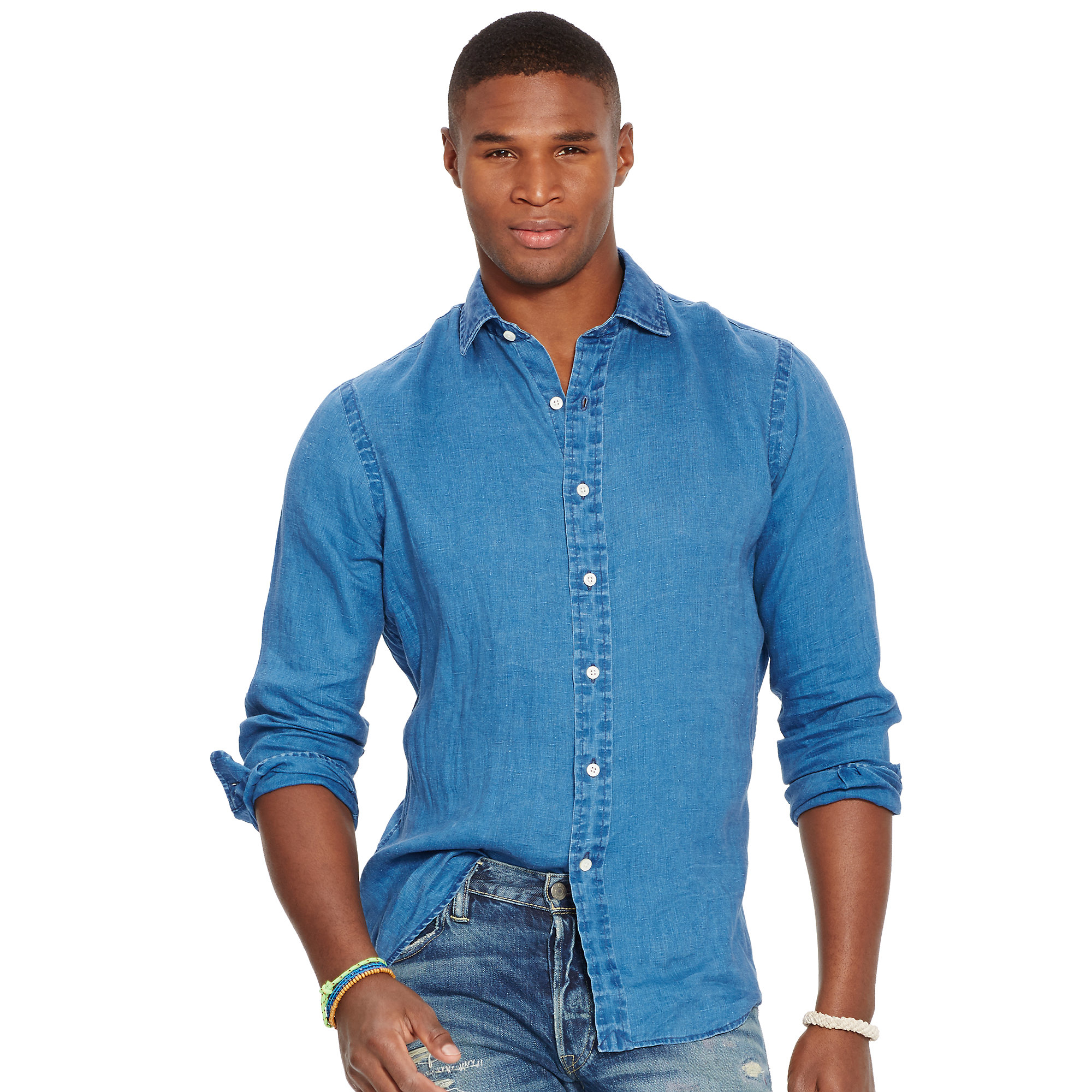 Polo Ralph Lauren Estate Indigo Linen Shirt in Dark Indigo (Blue) for Men -  Lyst