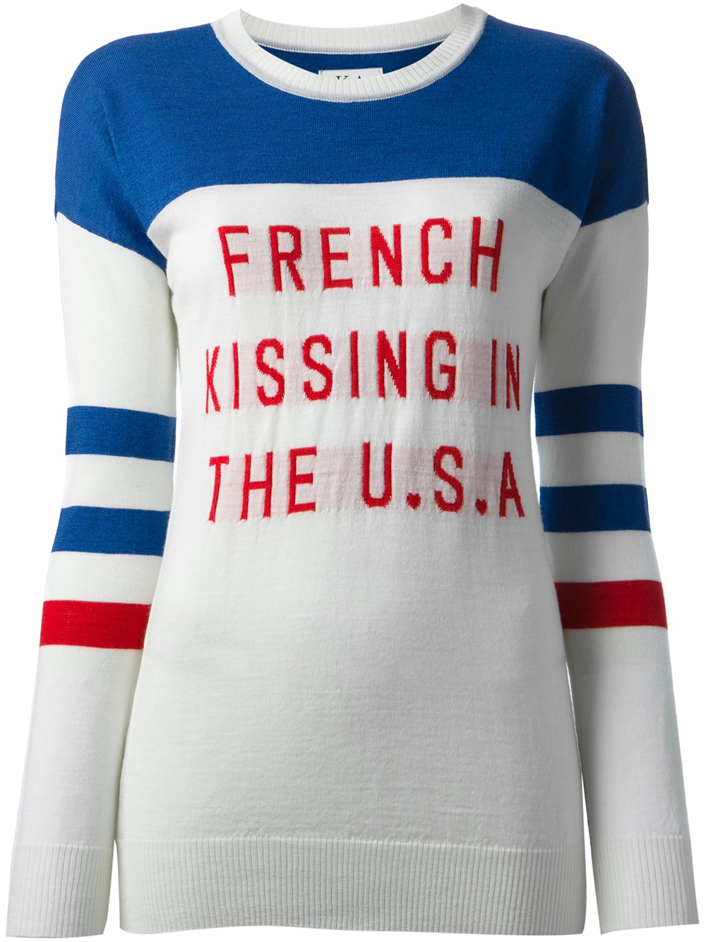 Allemaal Geologie Tonen Zoe Karssen French Kissing in The Usa Sweater in White | Lyst