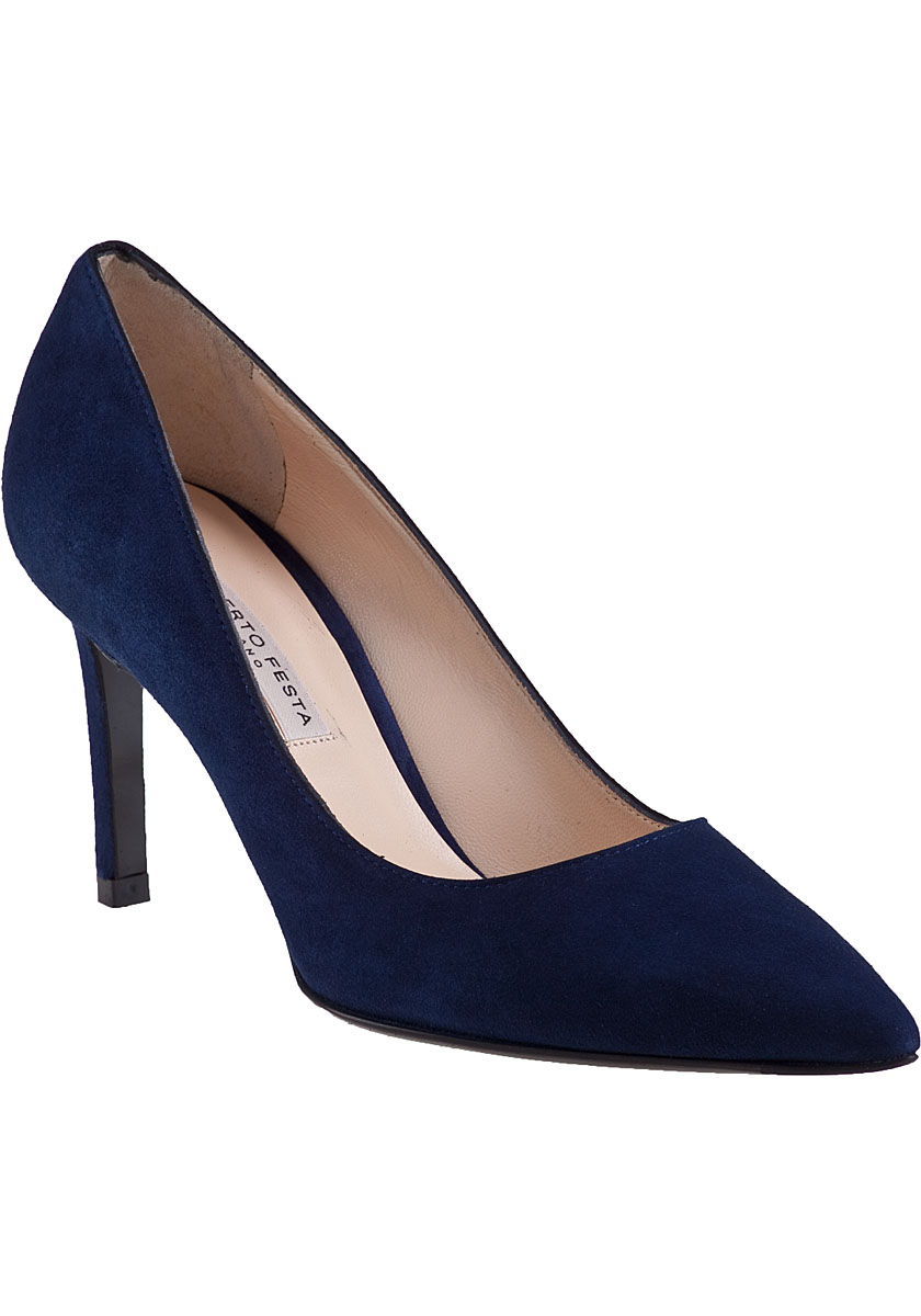 Roberto festa 85000 Pump Navy Suede in Blue | Lyst