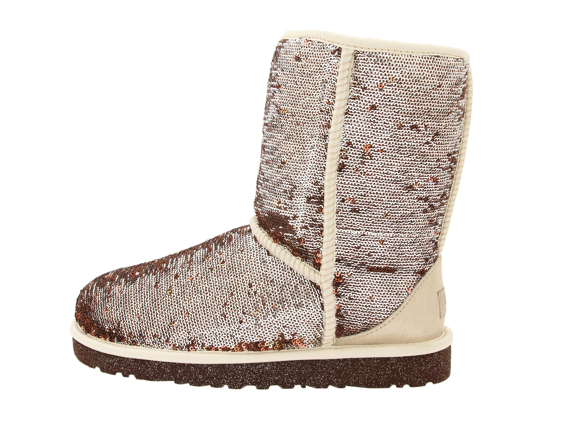 UGG Classic Sparkle Champagne in Metallic | Lyst