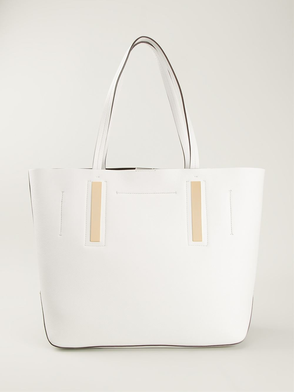 white and gold shoulder bag