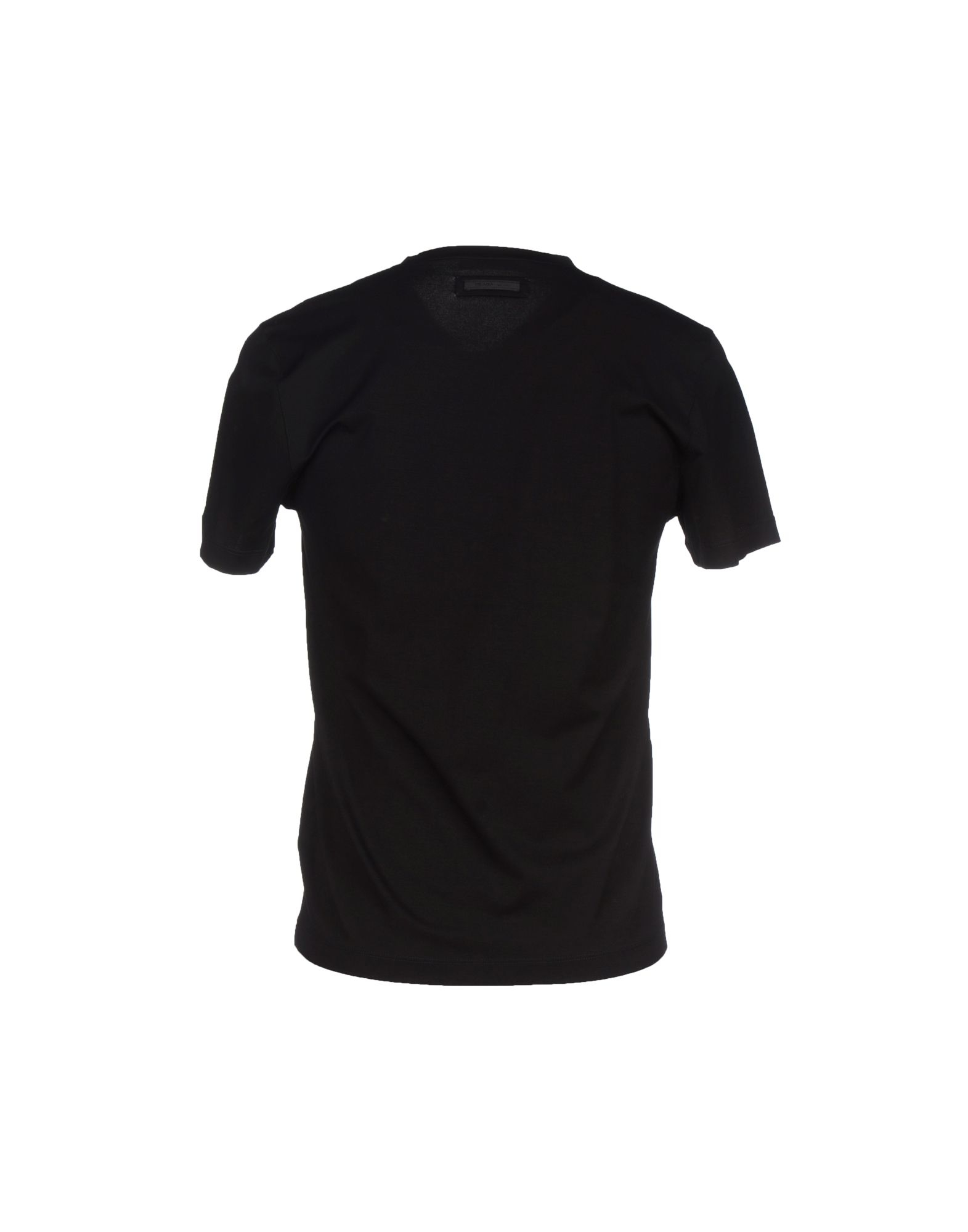 Prada Cotton T-shirt in Black for Men - Lyst