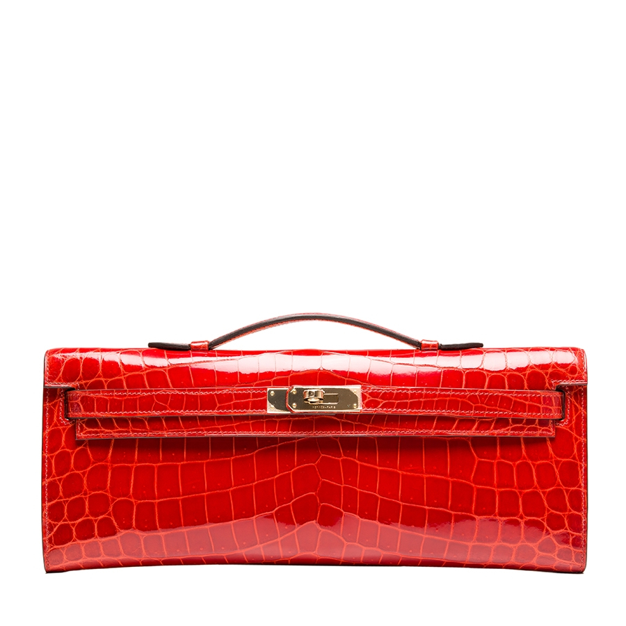 Hermes Red Crocodile Kelly Bag