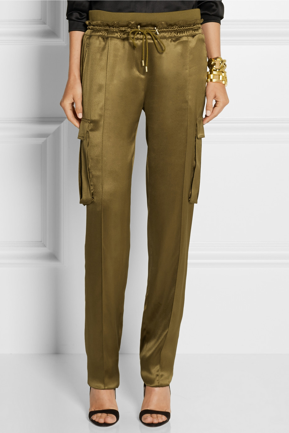 cargo pants silk