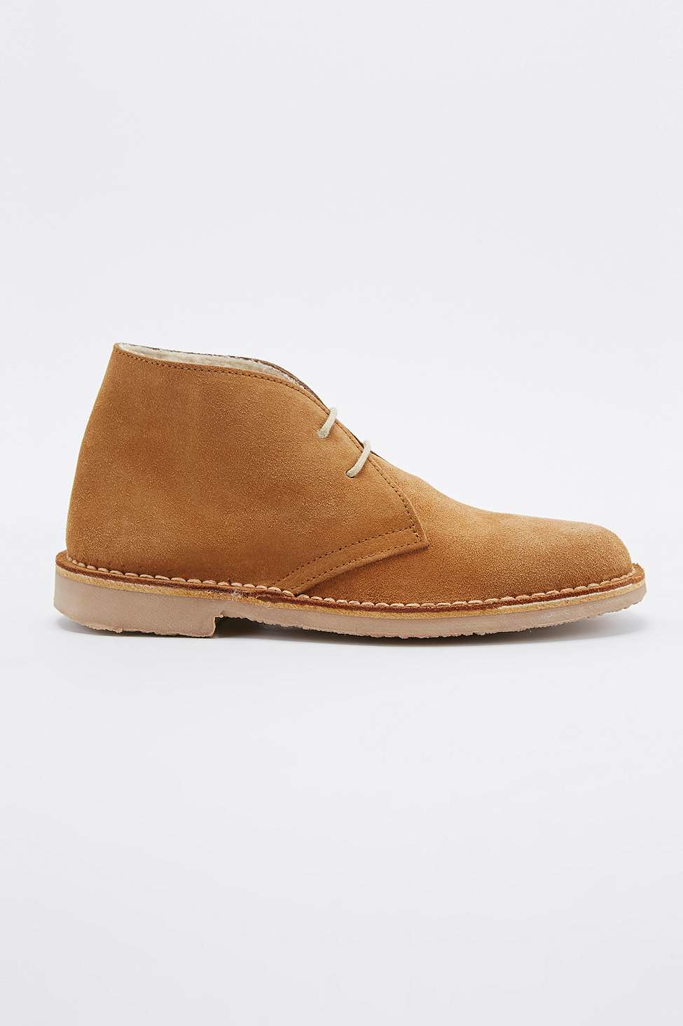 fur lined desert boots
