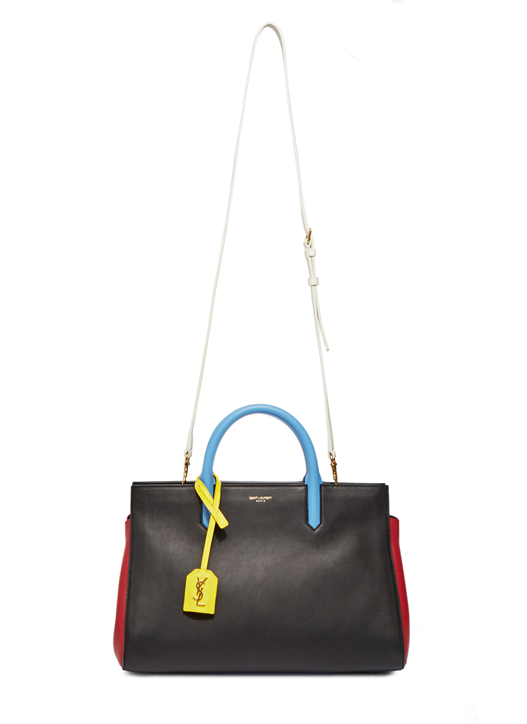 Saint laurent Cabas Rive Gauche Bag in Blue | Lyst