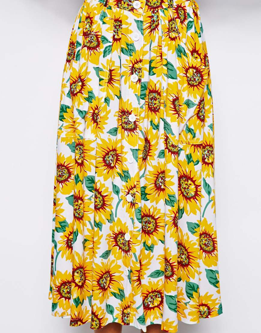 sunflower maxi skirt