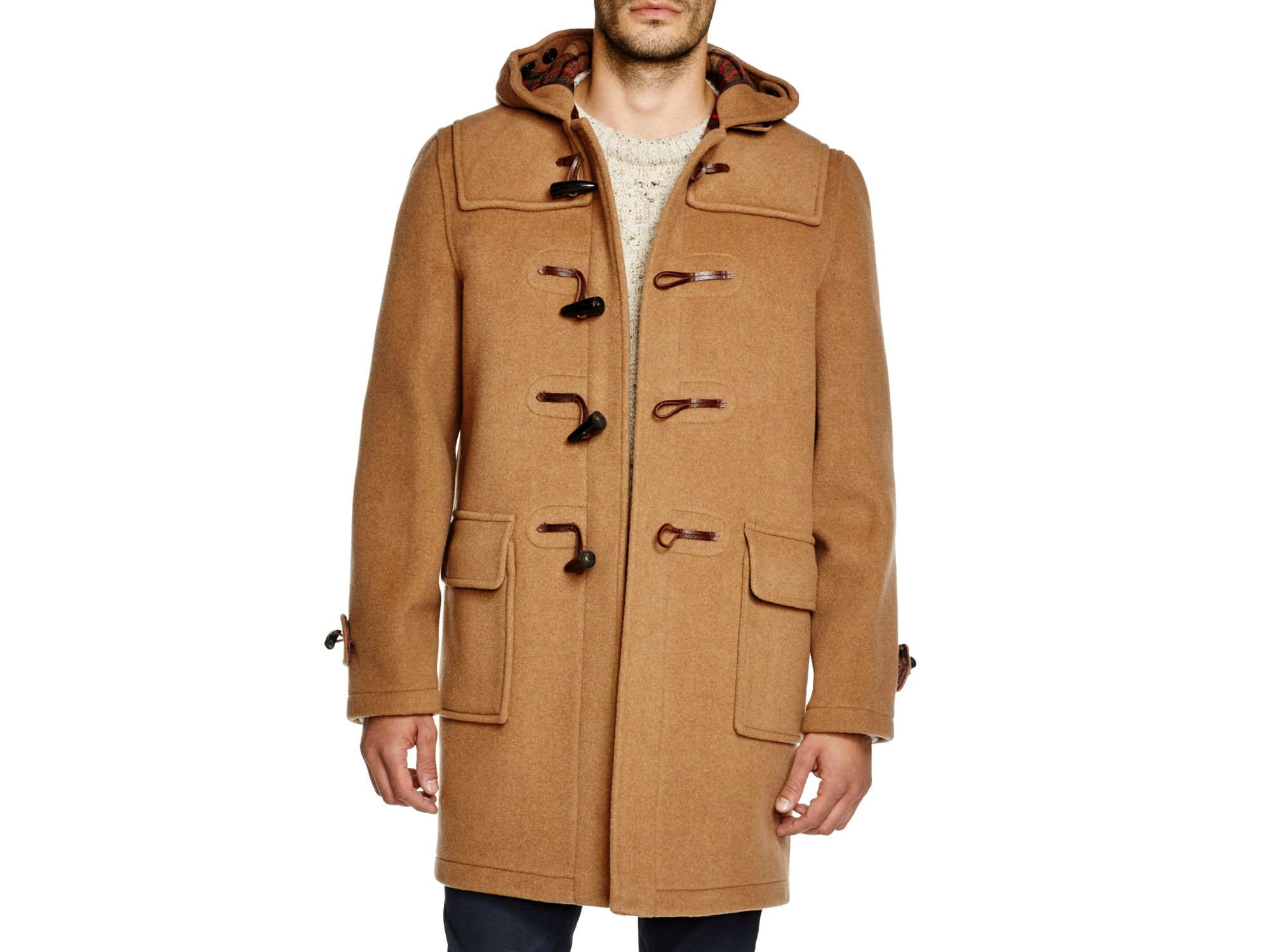 Gloverall Wool Morris Duffle Coat in Camel (Natural) for Men - Lyst