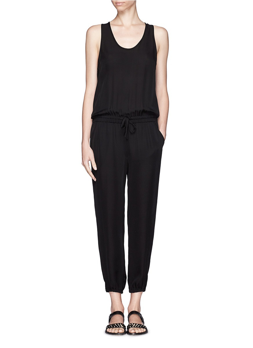 theory silk jumpsuit