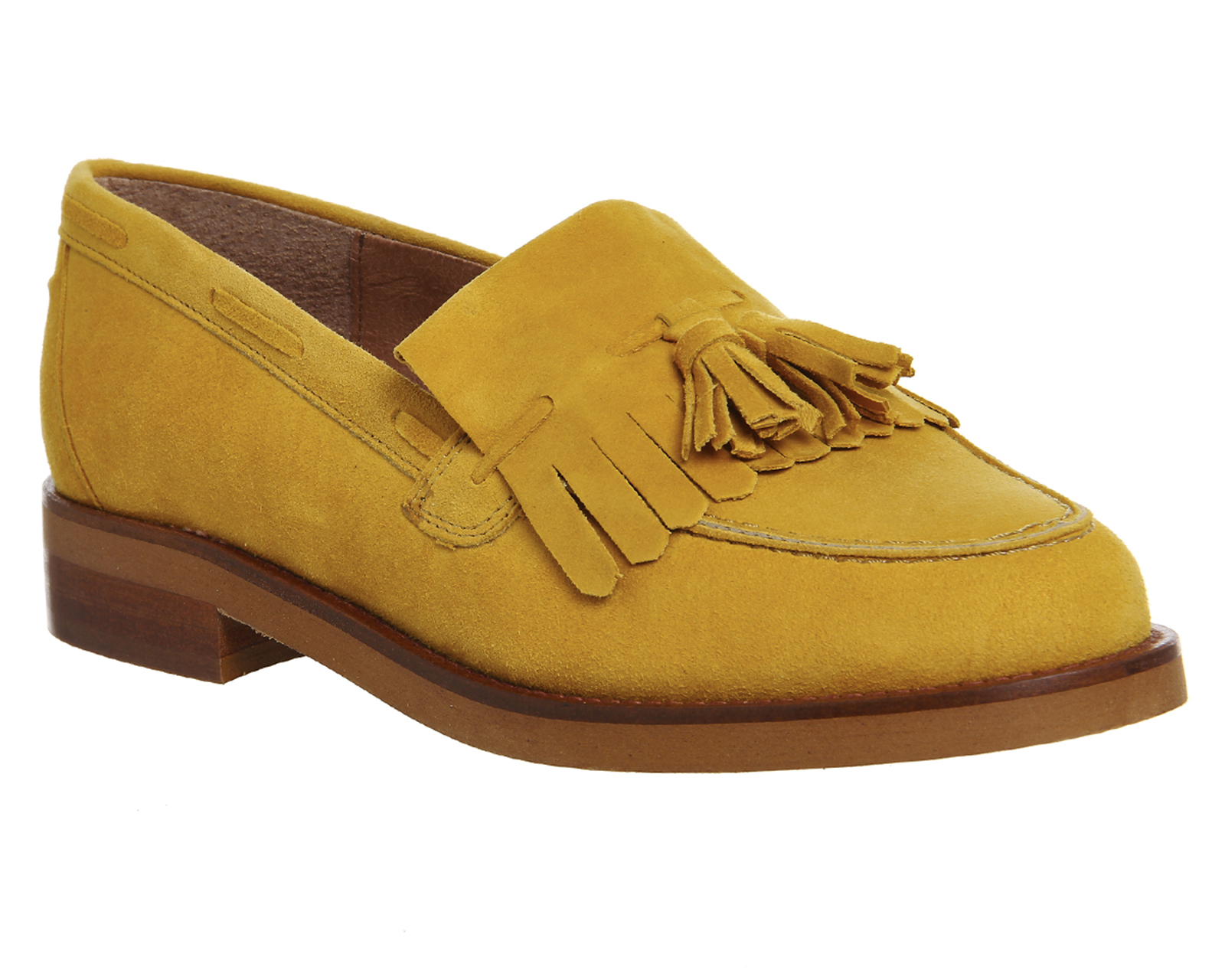 mustard yellow loafers