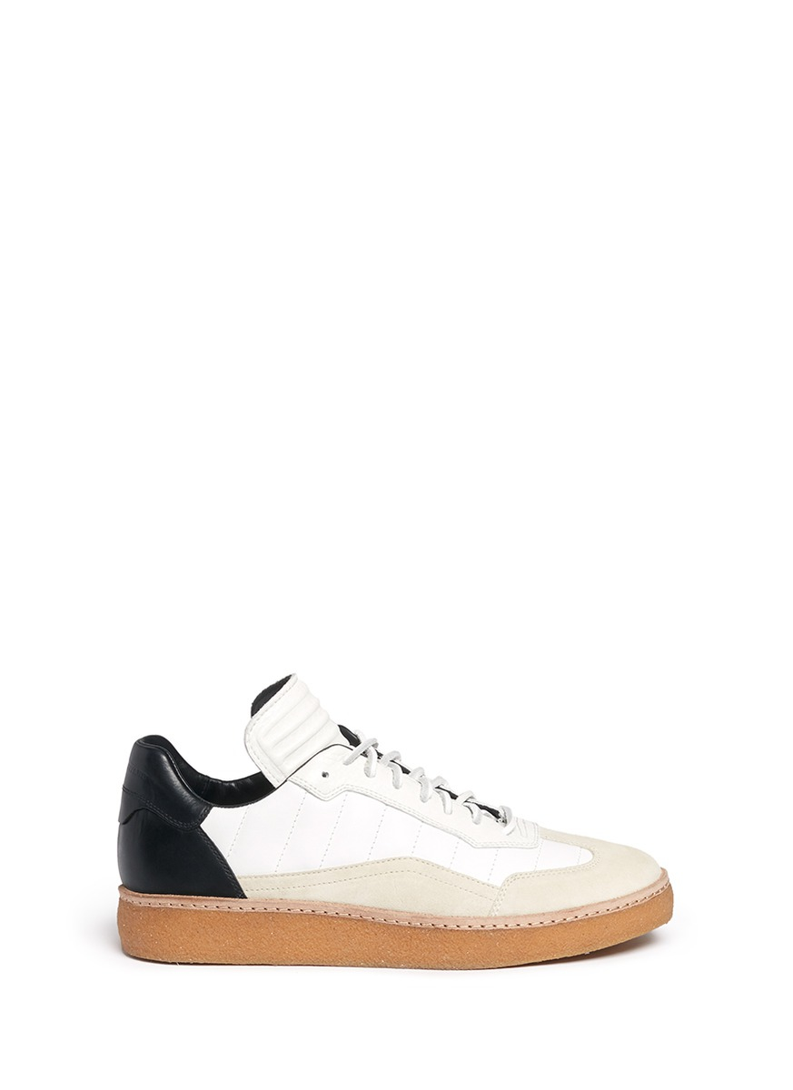 Alexander Wang 'eden' Leather And Suede Low Top Sneakers in White for ...