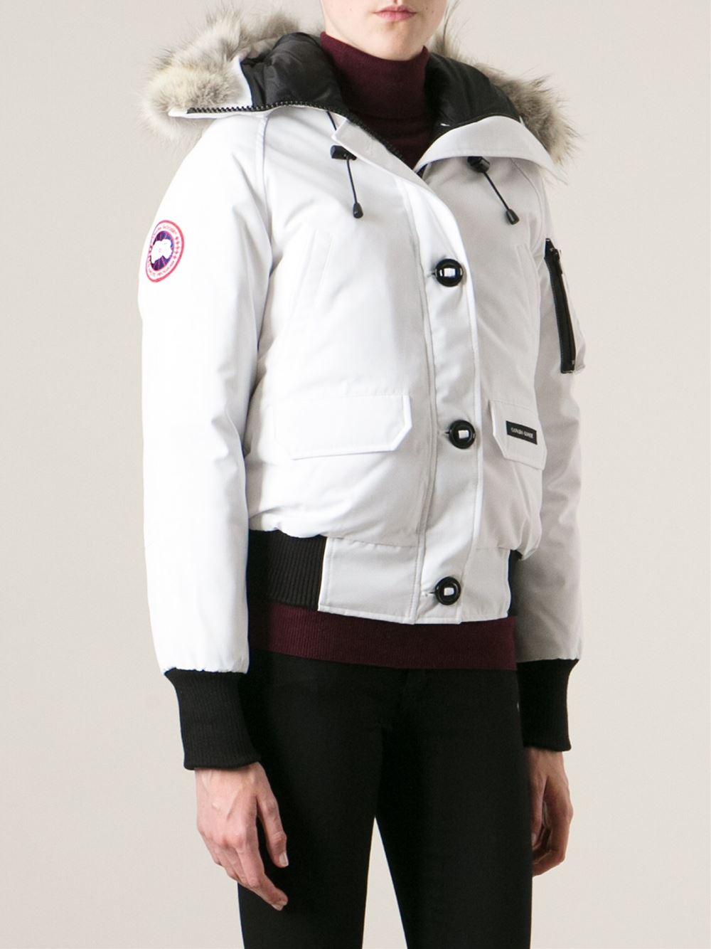 Canada goose 'Chilliwack' Bomber in White | Lyst