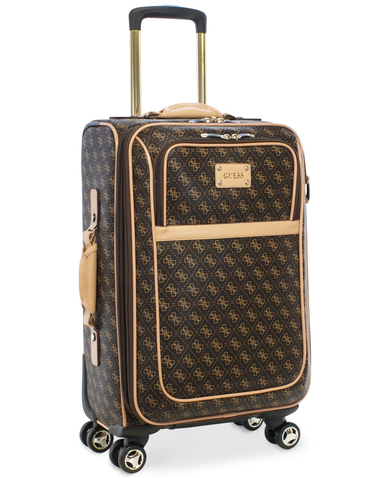 Guess Logo Affair Dlx 21" Carry-on Spinner Suitcase in Tan (Brown) for Men  - Lyst
