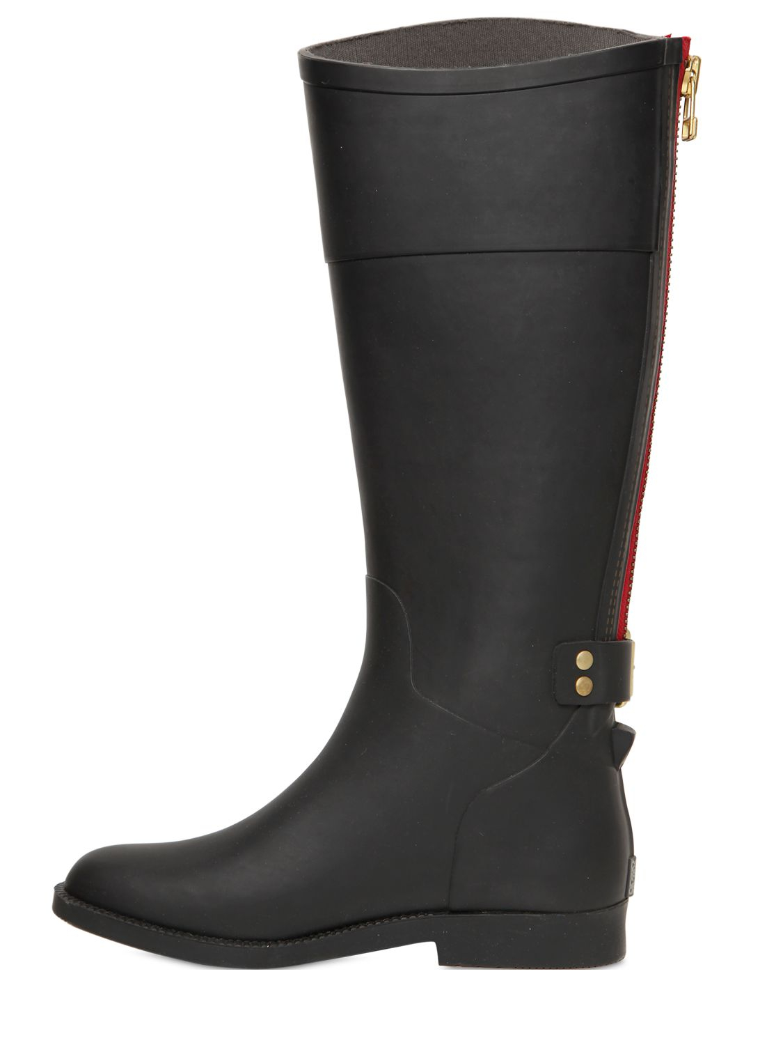Lyst - Colors Of California 20mm Natural Rubber Riding Boots in Black