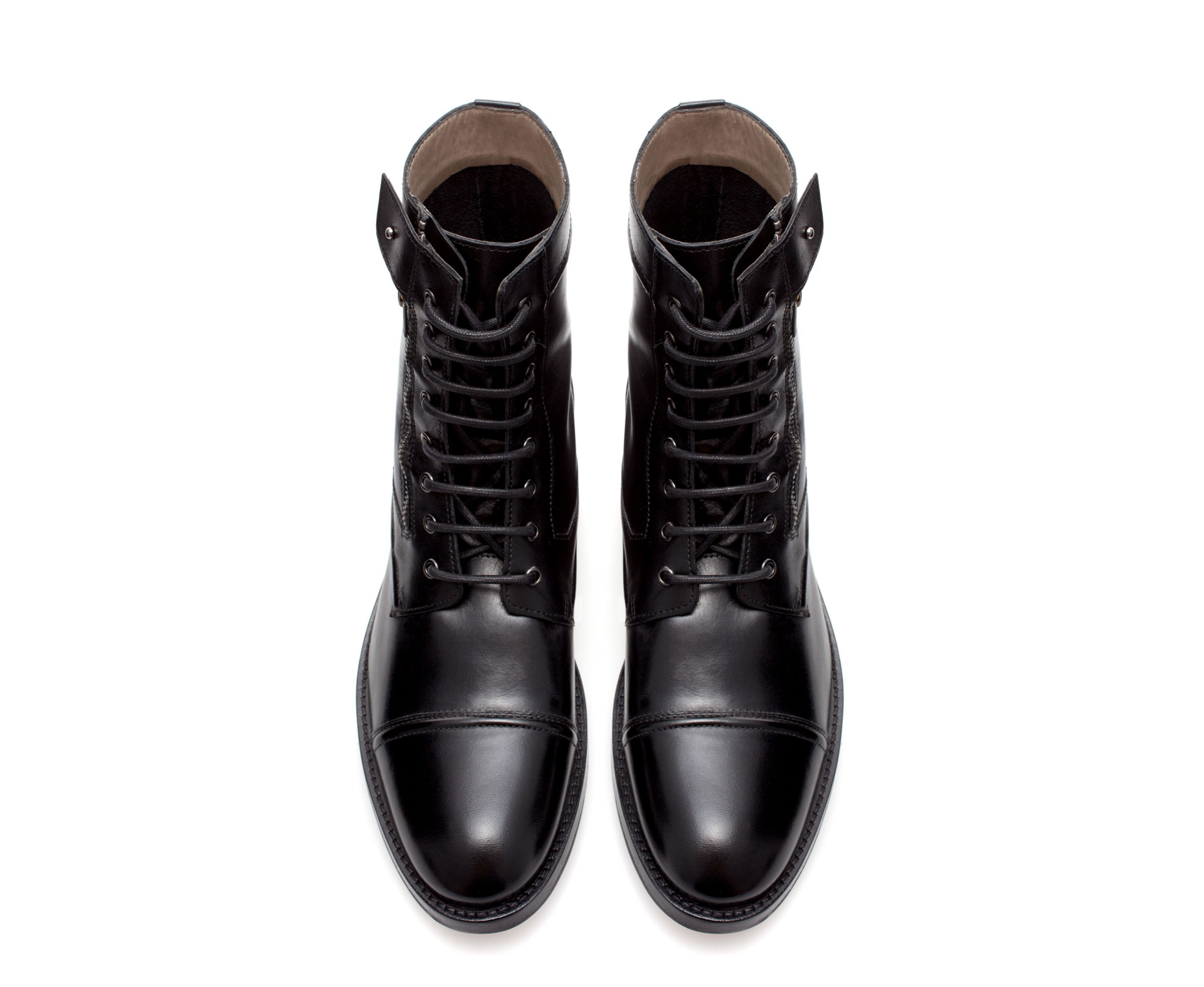 Zara Combat Boot in Black for Men Lyst