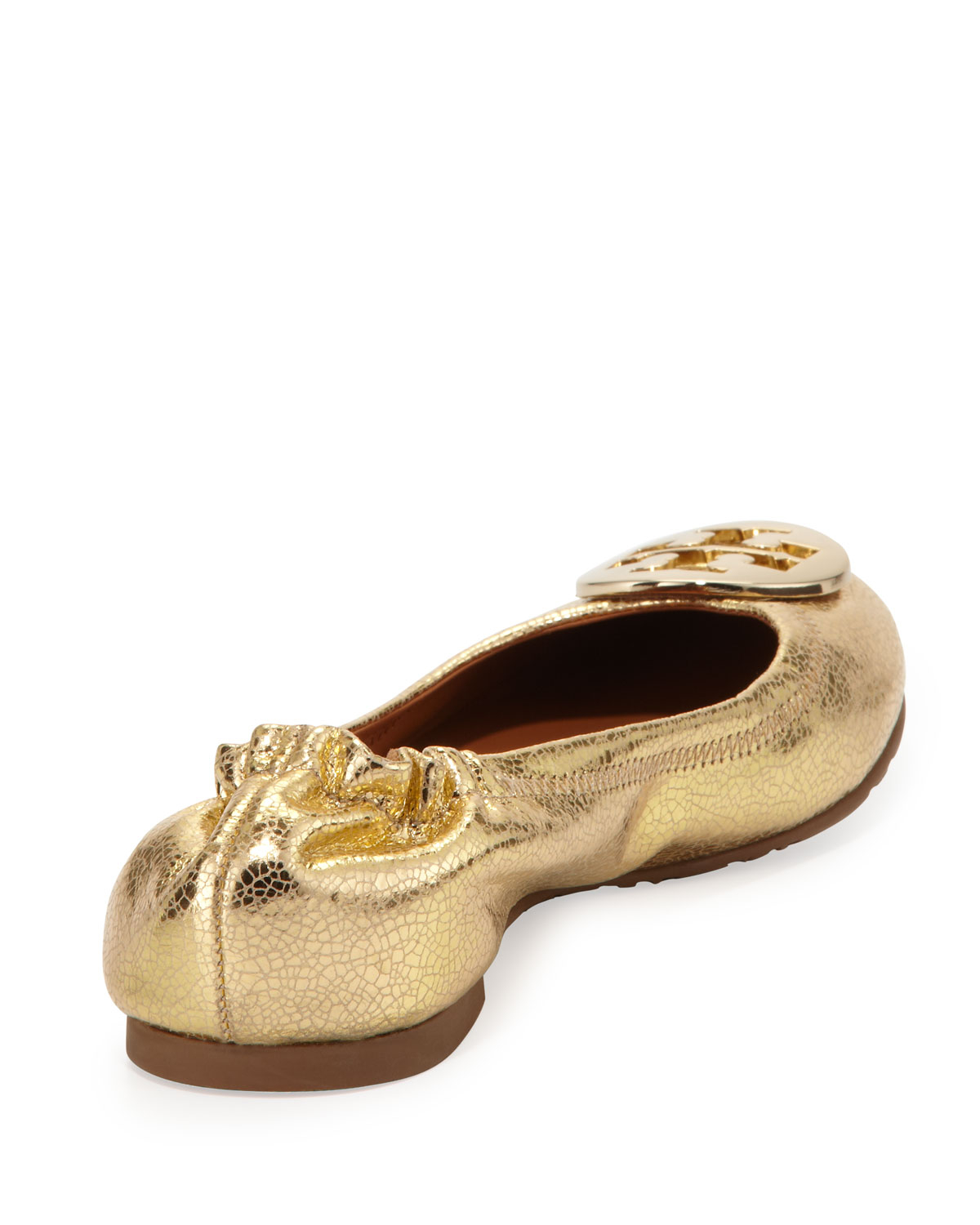tory burch ballerina gold